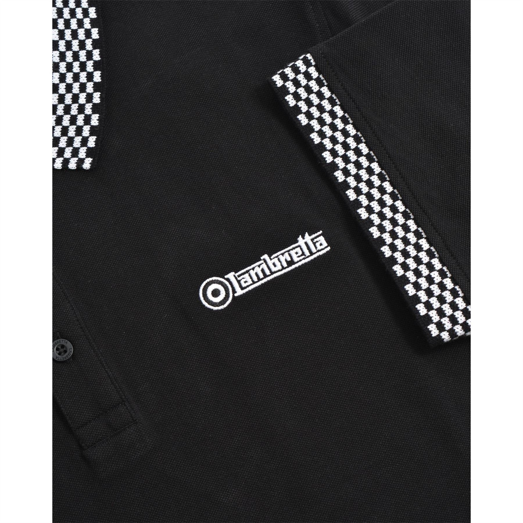 Lambretta Collared Neck Short Sleeve Polo Shirt