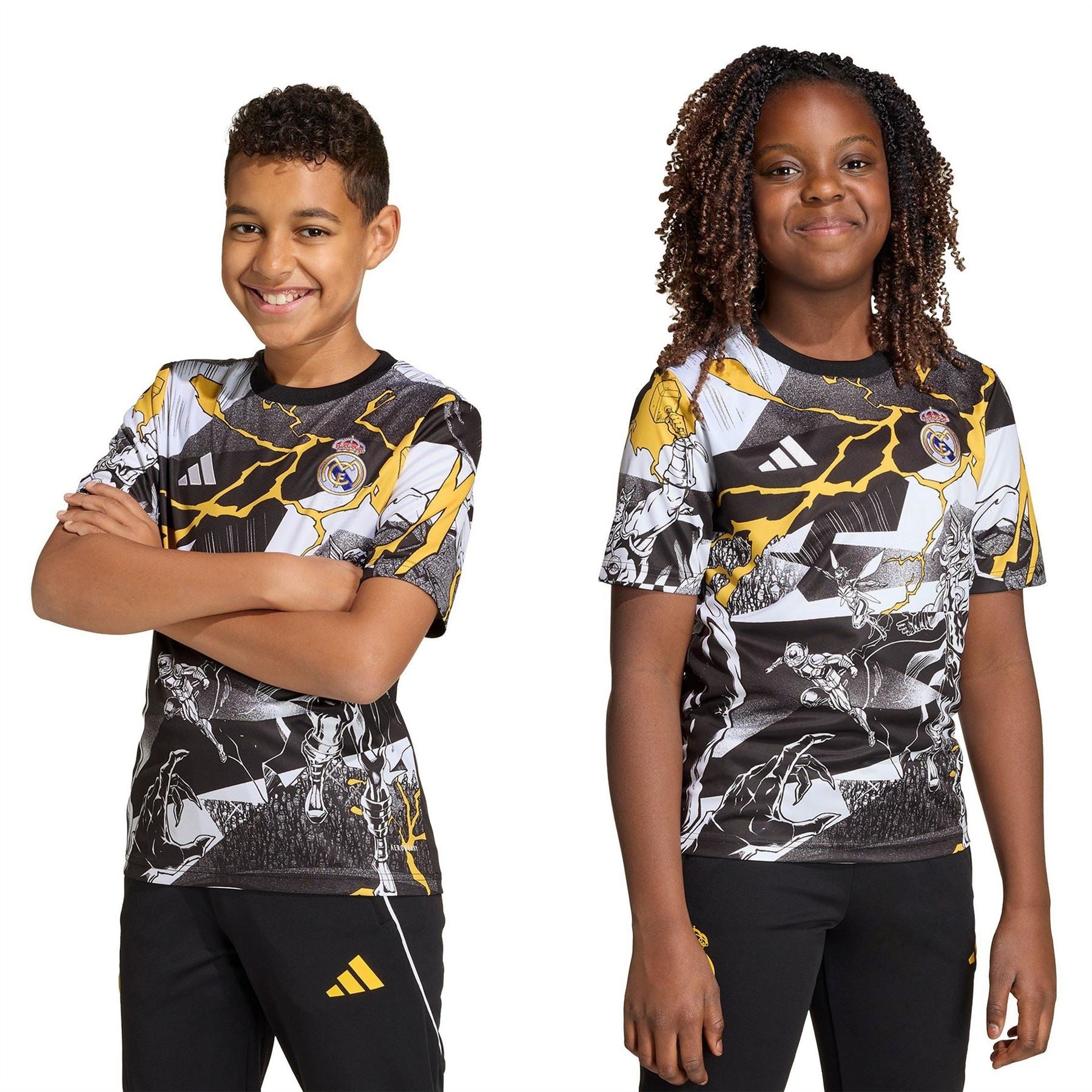 adidas Kids Real Madrid Short Sleeve T-Shirt
