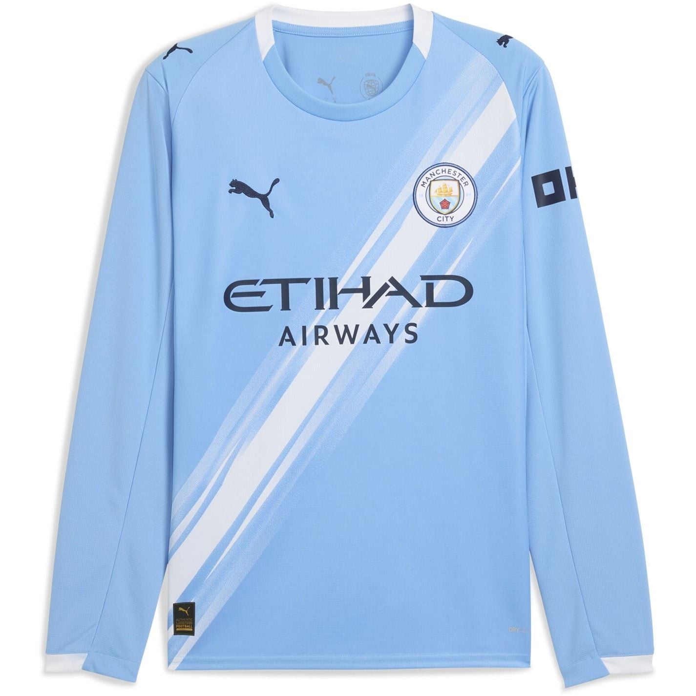 Puma Manchester City Long Sleeve Home Shirt 2025 2026 Adults