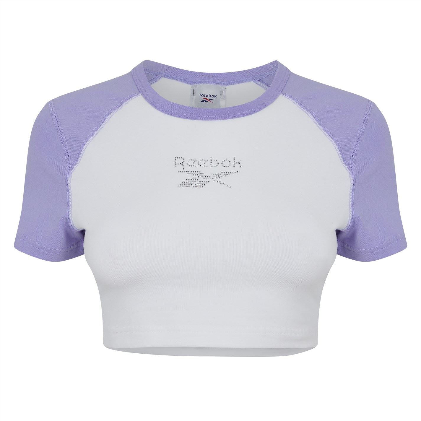 Reebok Cropped Regular Fit Crew Neck T-Shirt