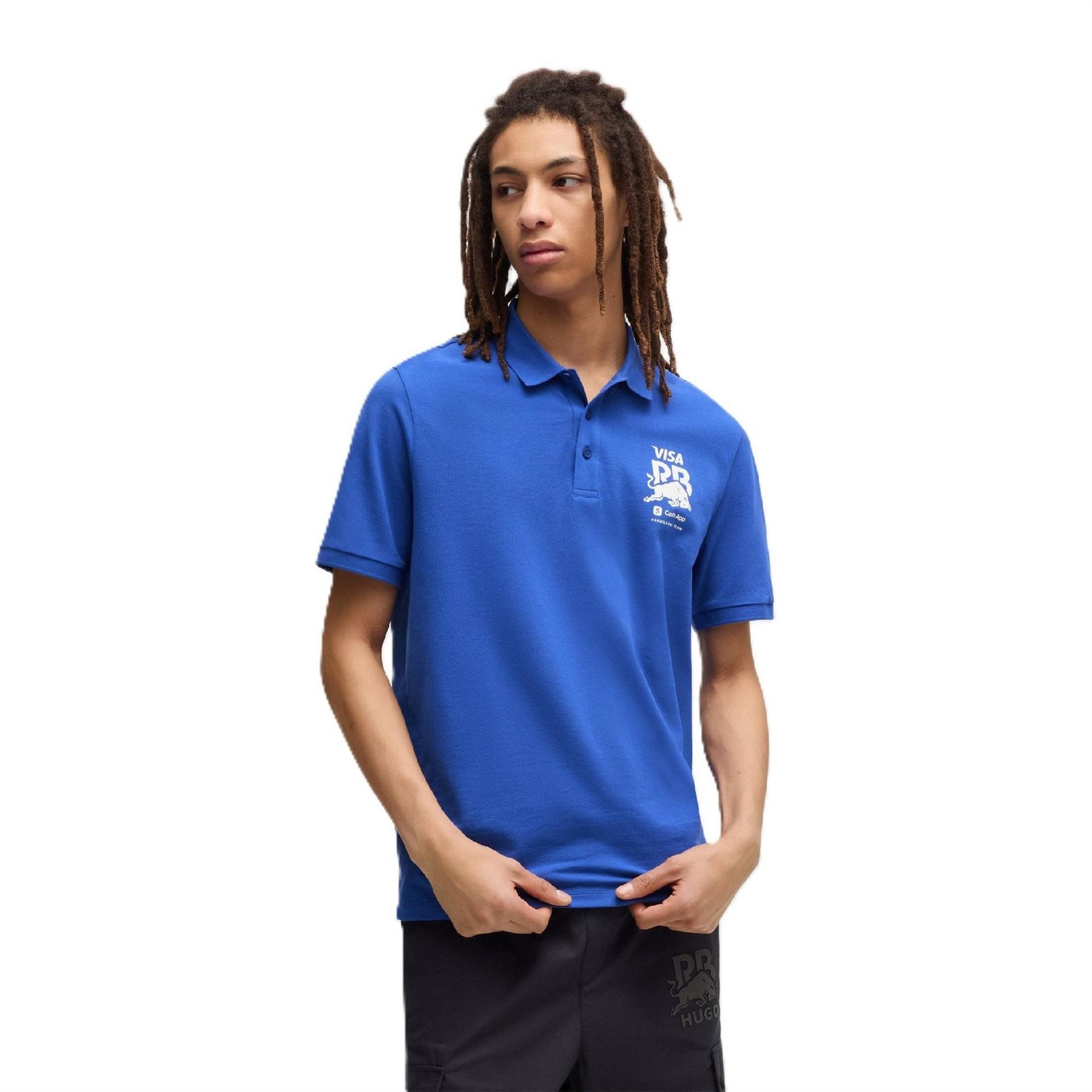 Hugo Vcarb Collared Neck Short Sleeve Polo Shirt