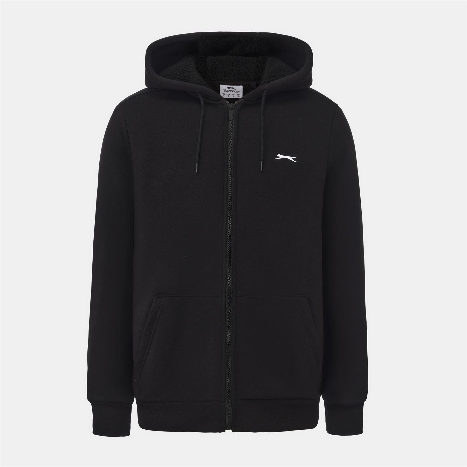 Slazenger Mens Borg Lined Fleece Hoodie