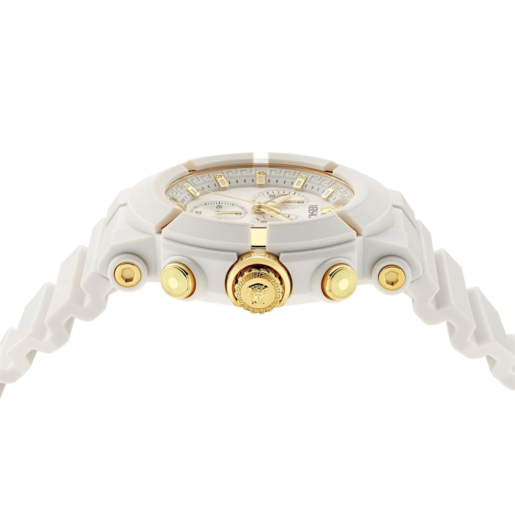 Versace Chronograph Fashion Rubber Bracelet Analogue Watch