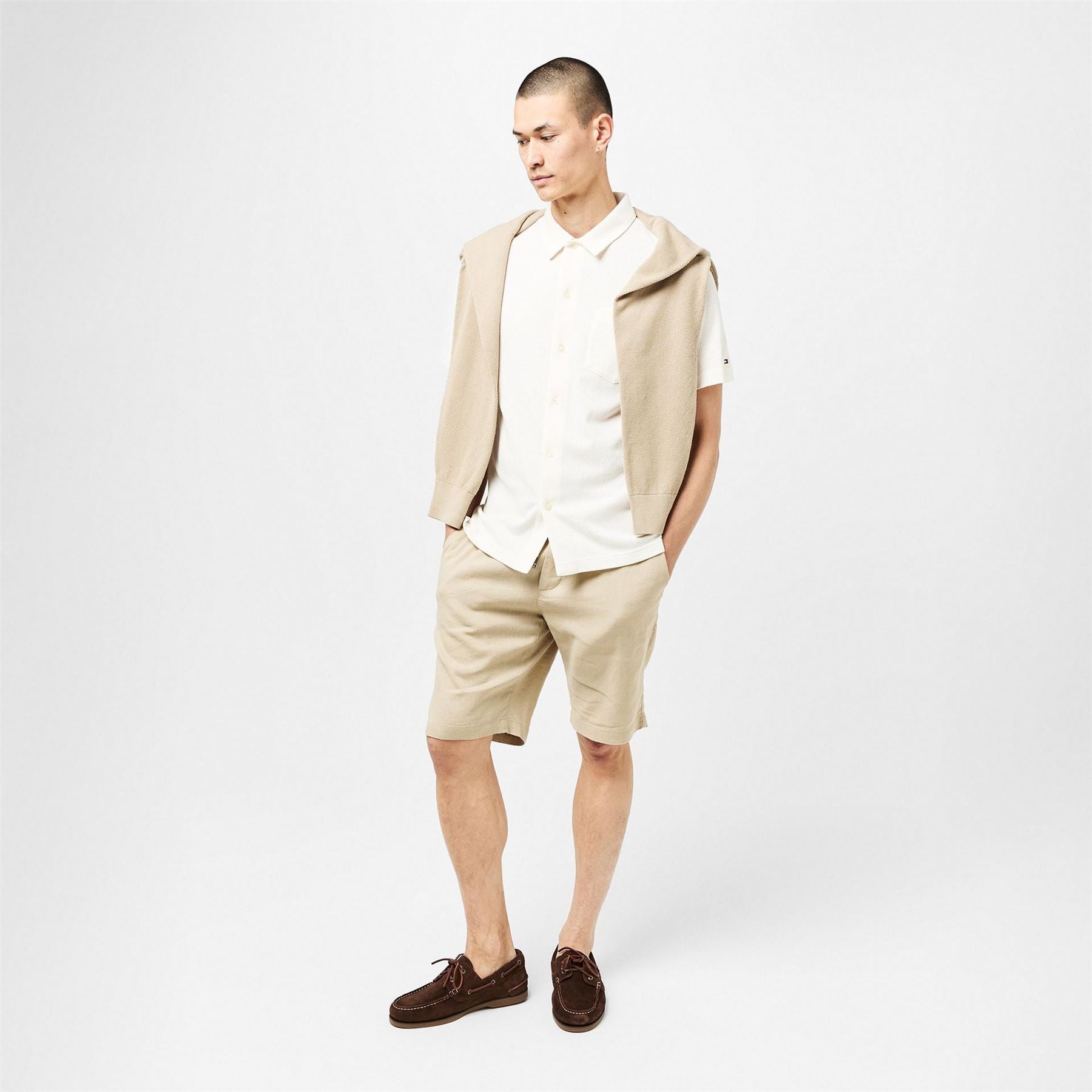Tommy Hilfiger Waffle Regular Fit Short Sleeve Shirt