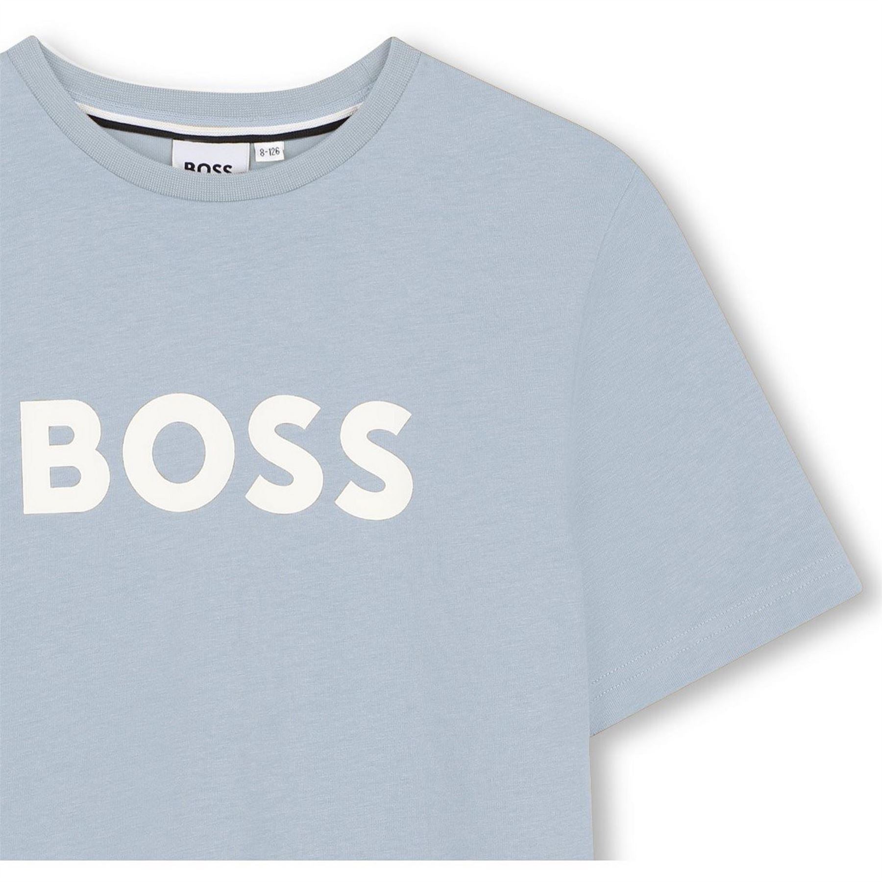 Boss Regular Fit Crew Neck Lettering T-Shirt