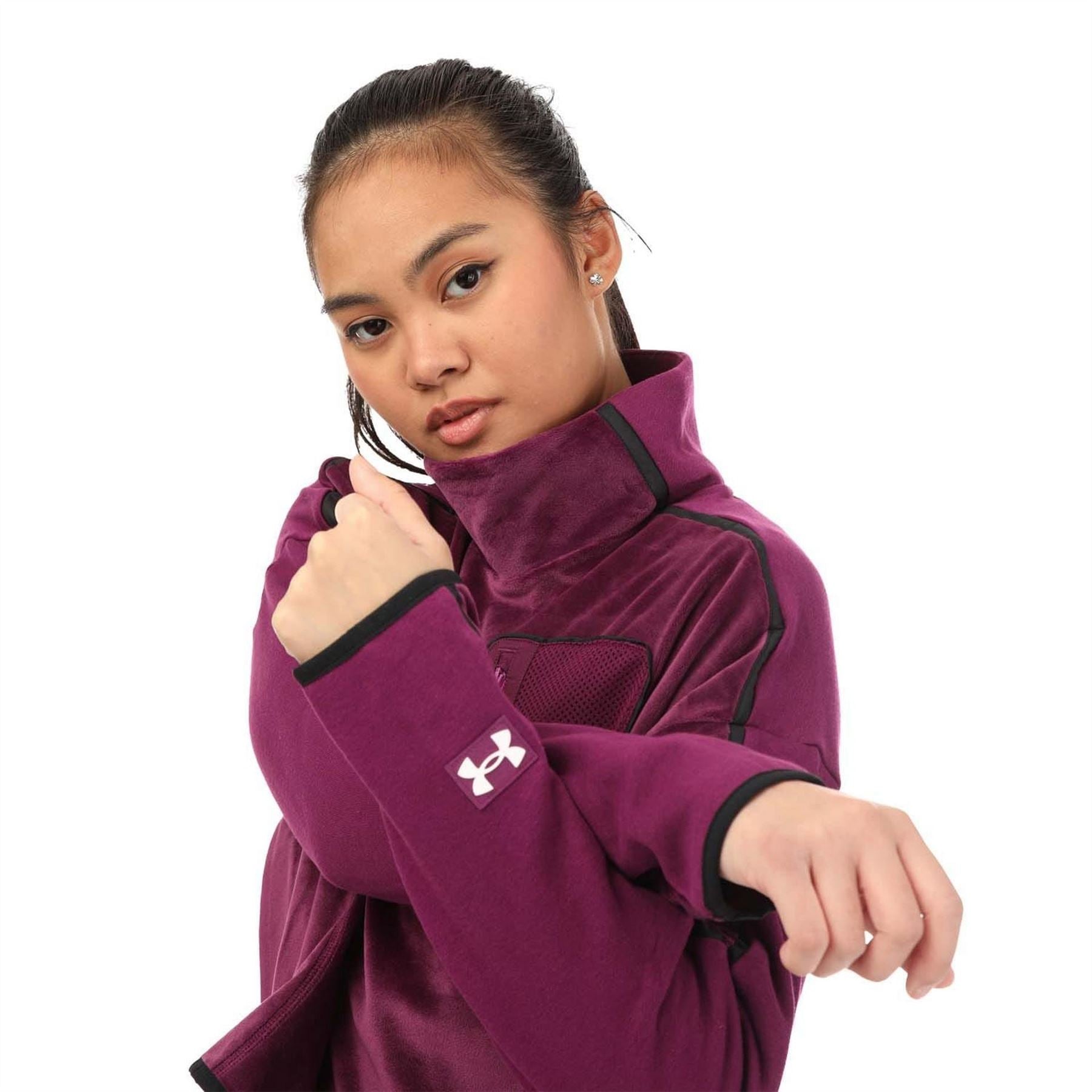 Under Armour Fleece Mock Neck Top