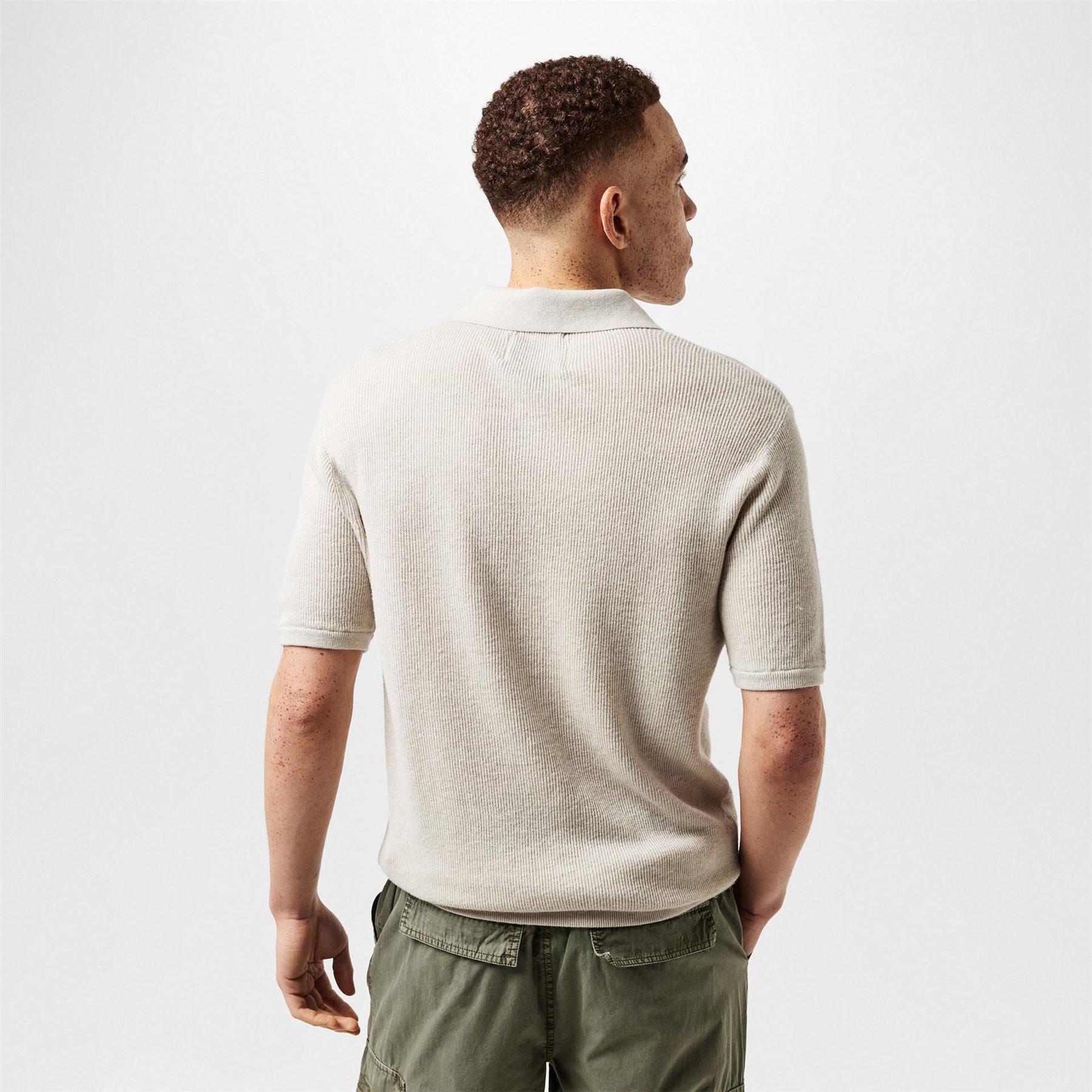 Jack Wills Ottoman Knit Short Sleeve Polo Shirt