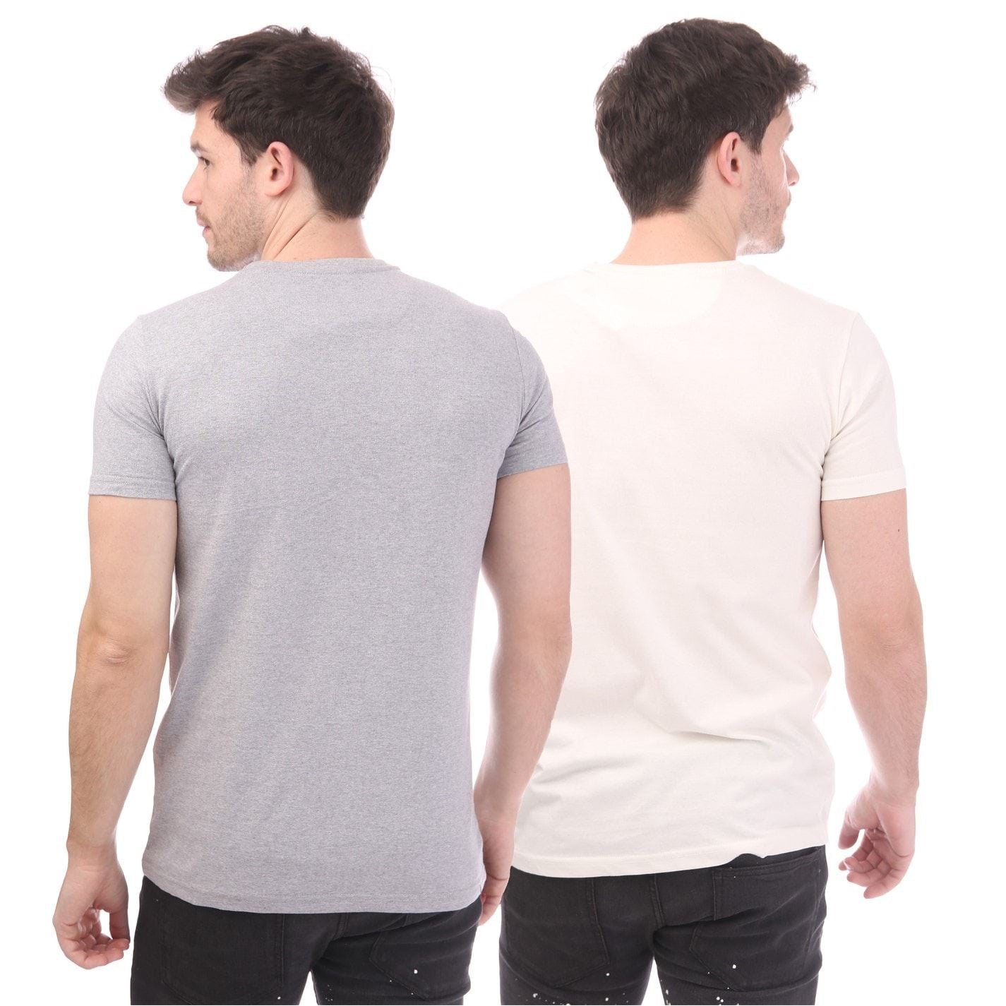 DFND London 2 Pack Regular Fit Crew Neck T-Shirt