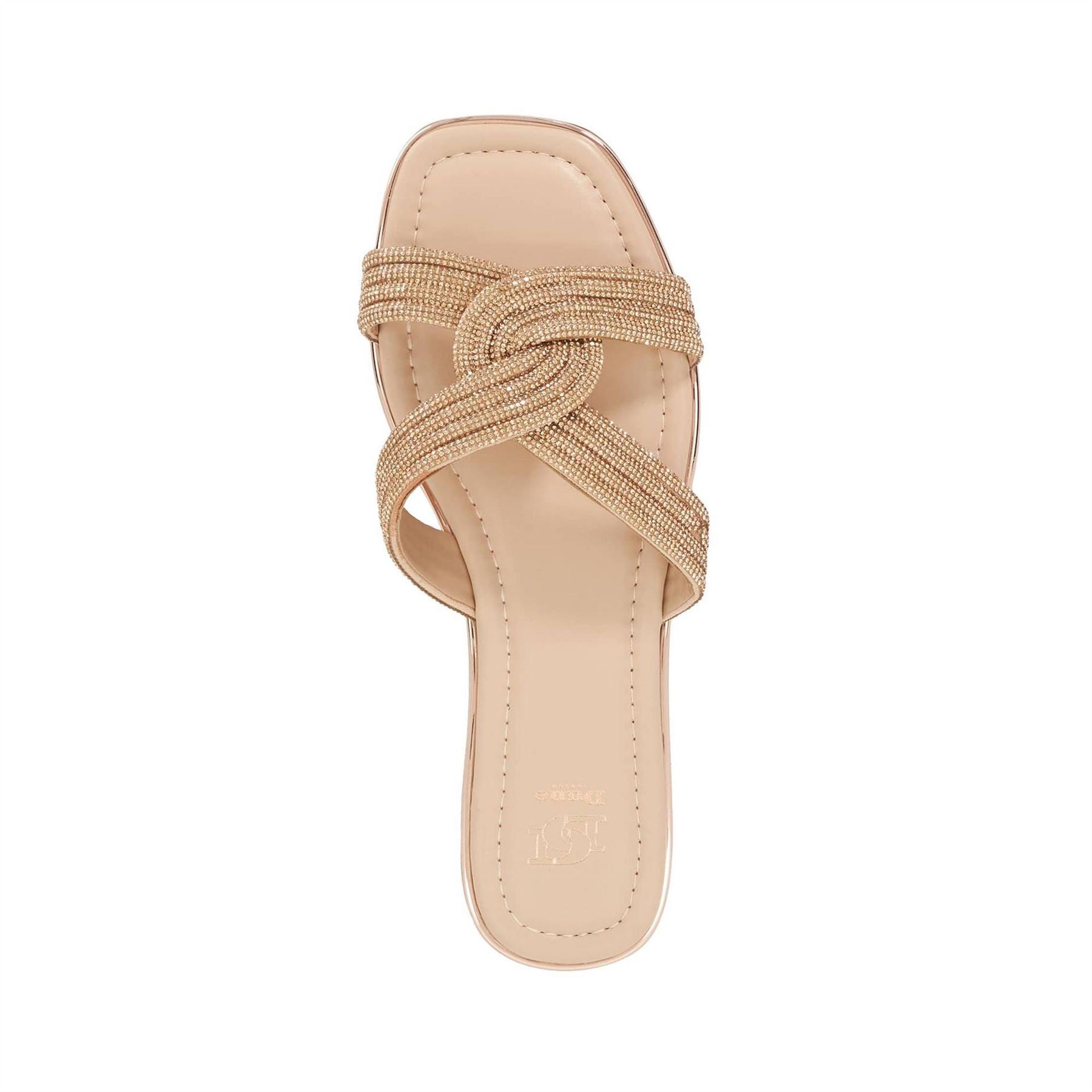 Dune London Open Toe Flat Heel Slide Sandals