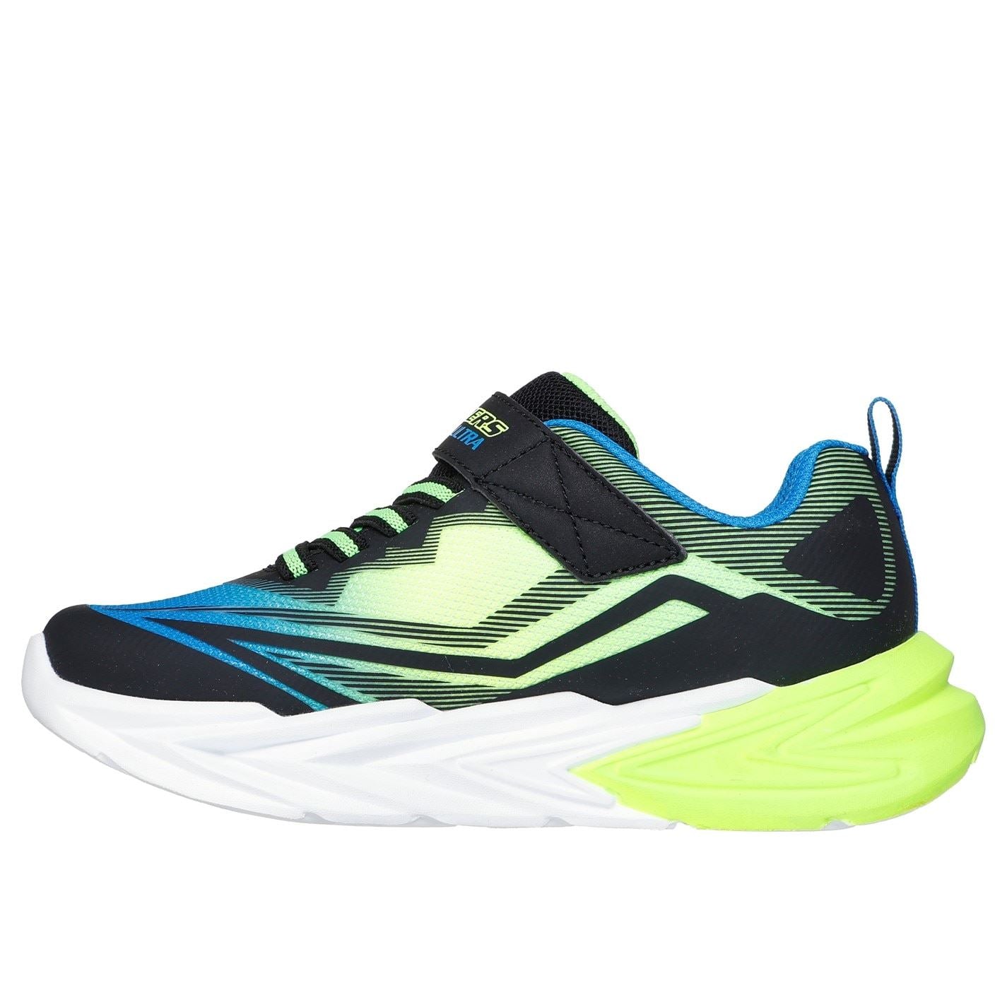 Skechers Lighted Gore  And  Strap Sneaker W Mids Light Up Trainers Boys