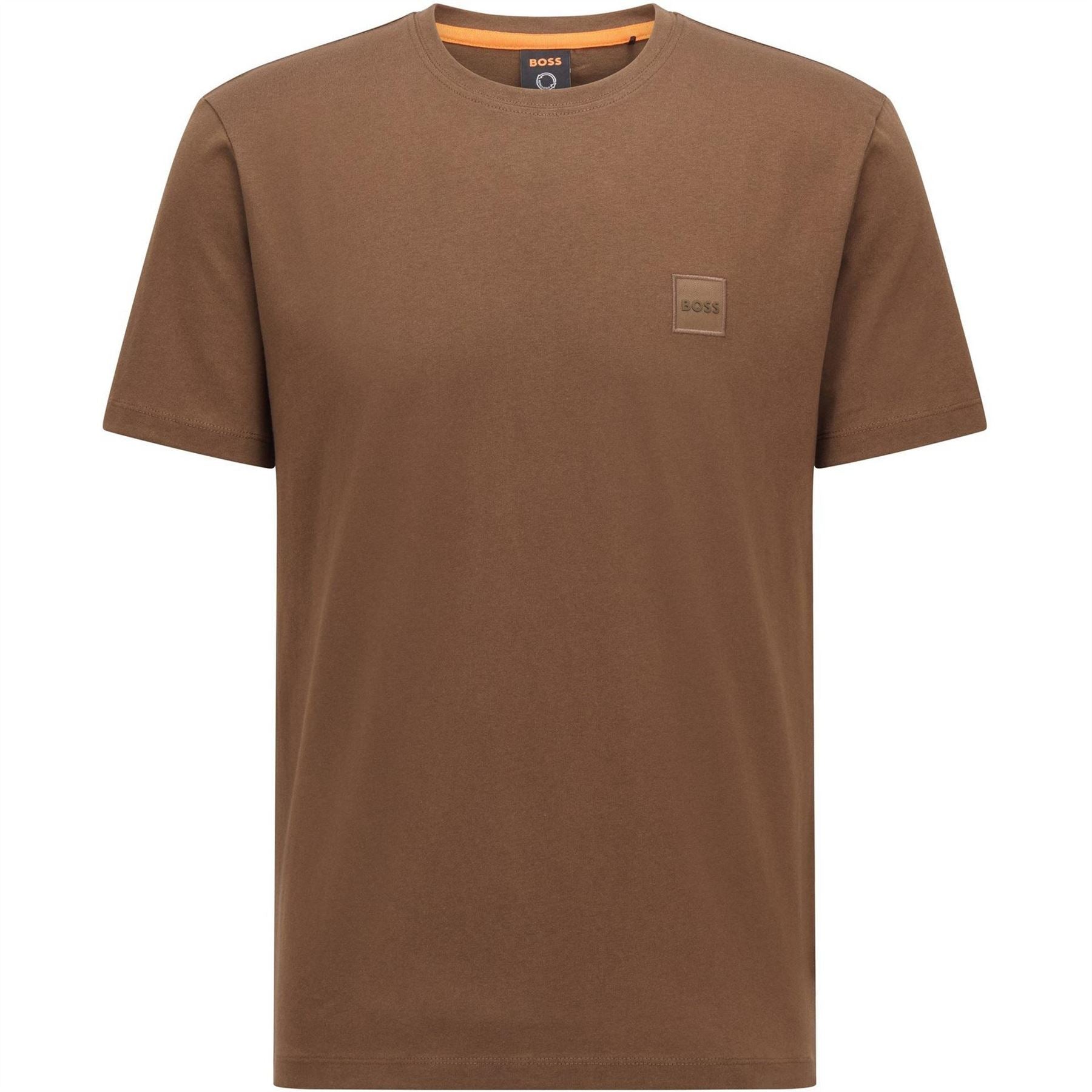 Boss BOSS ORANGE Tales T Shirt with Logo Patch Premium Cotton