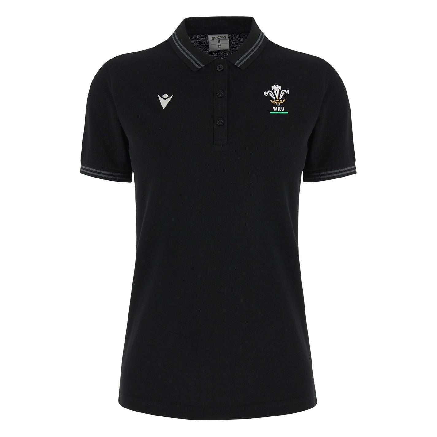 Macron Womens Wales Rugby Union Polo Shirt 2024