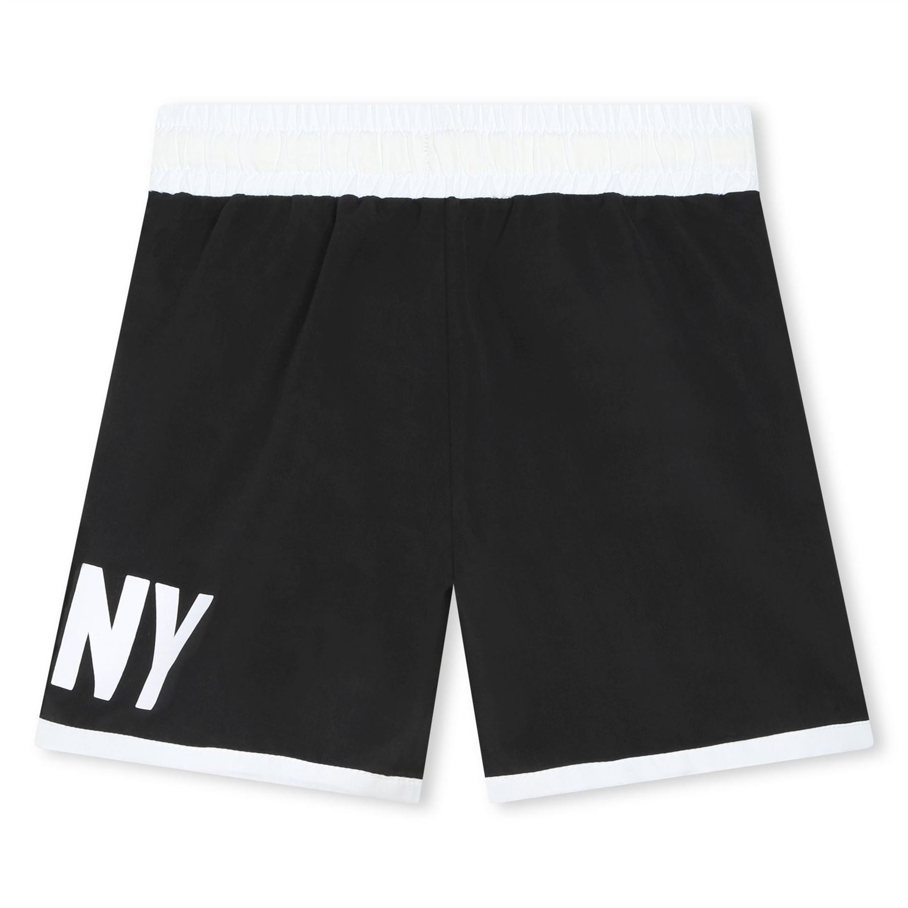 DKNY Logo Print Swim Shorts