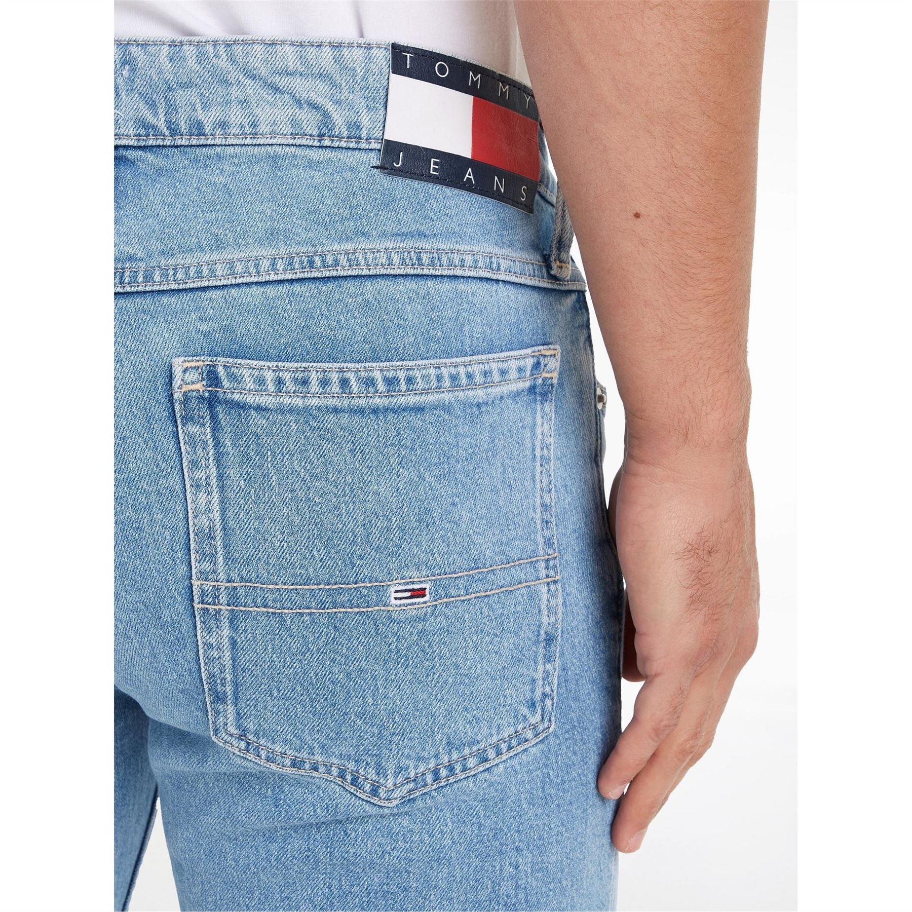Tommy Jeans Denim Bermuda Shorts Light Wash