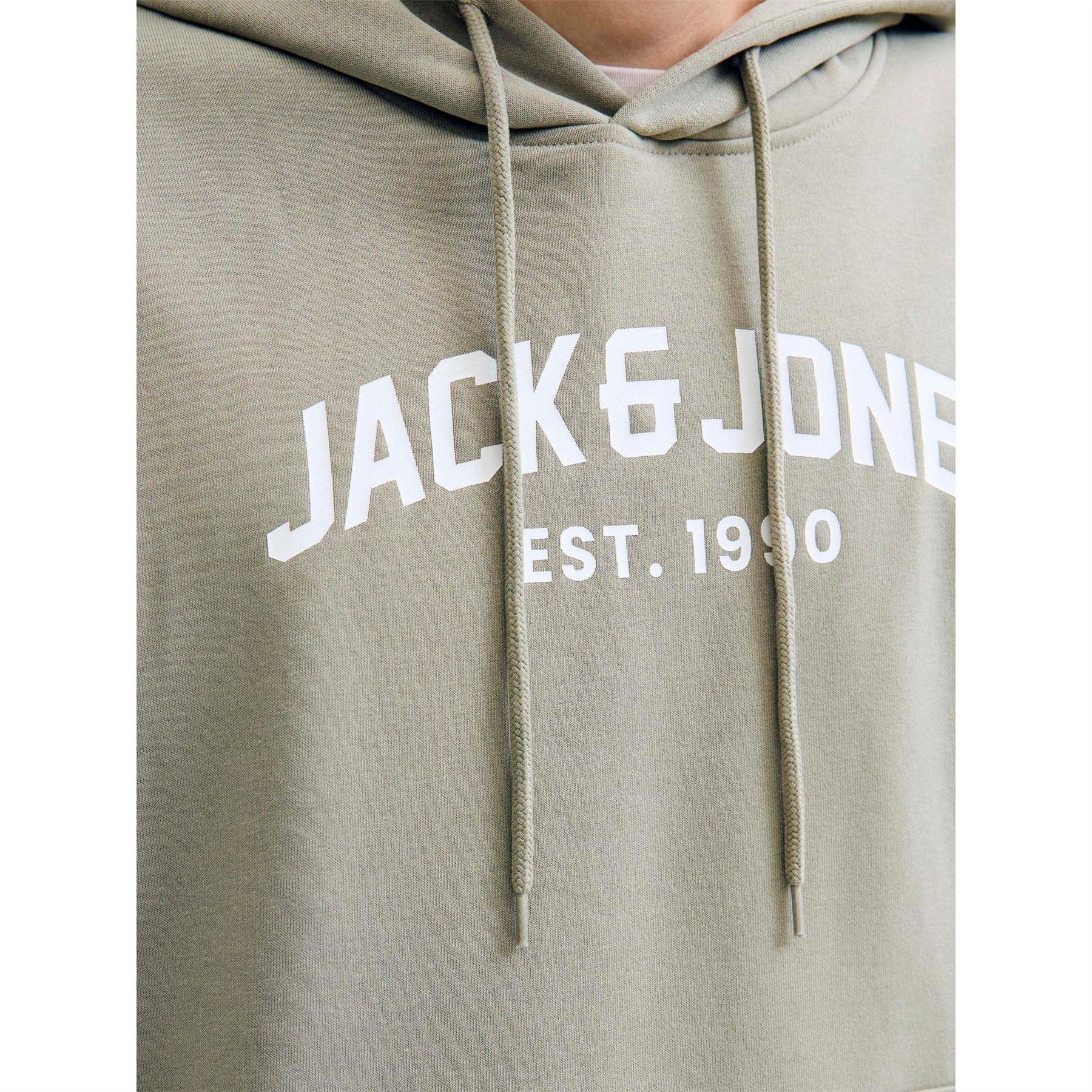 Jack and Jones Mens Arched Logo 2 Pack Hoodie