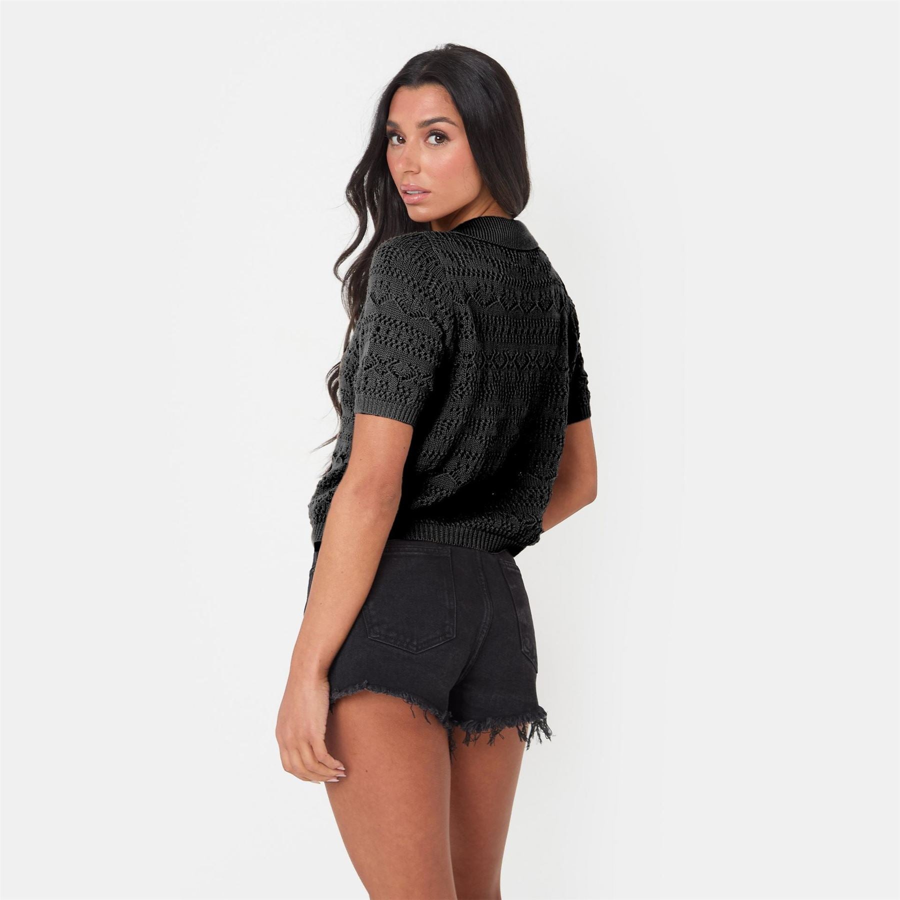 I Saw It First Crochet Lace Top