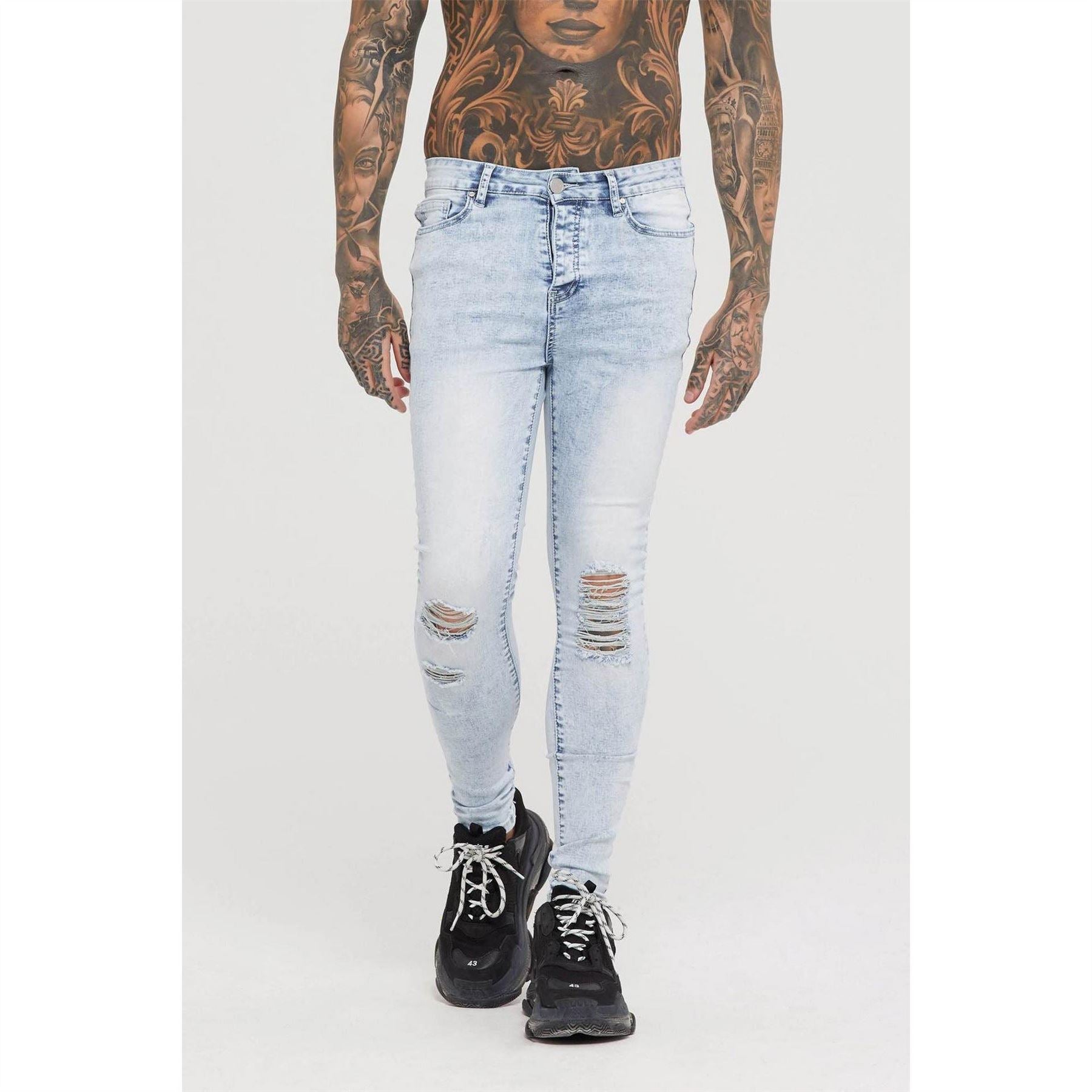 Good For Nothing Skinny Jeans Acid Blue