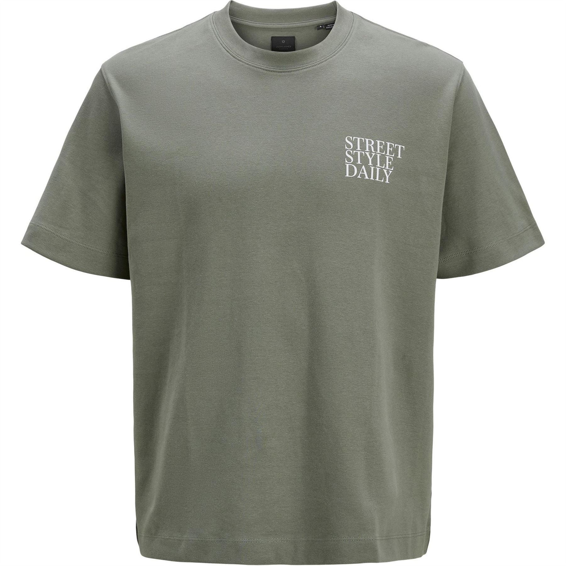 Jack and Jones Crew Neck Lettering Regular Fit T-Shirt