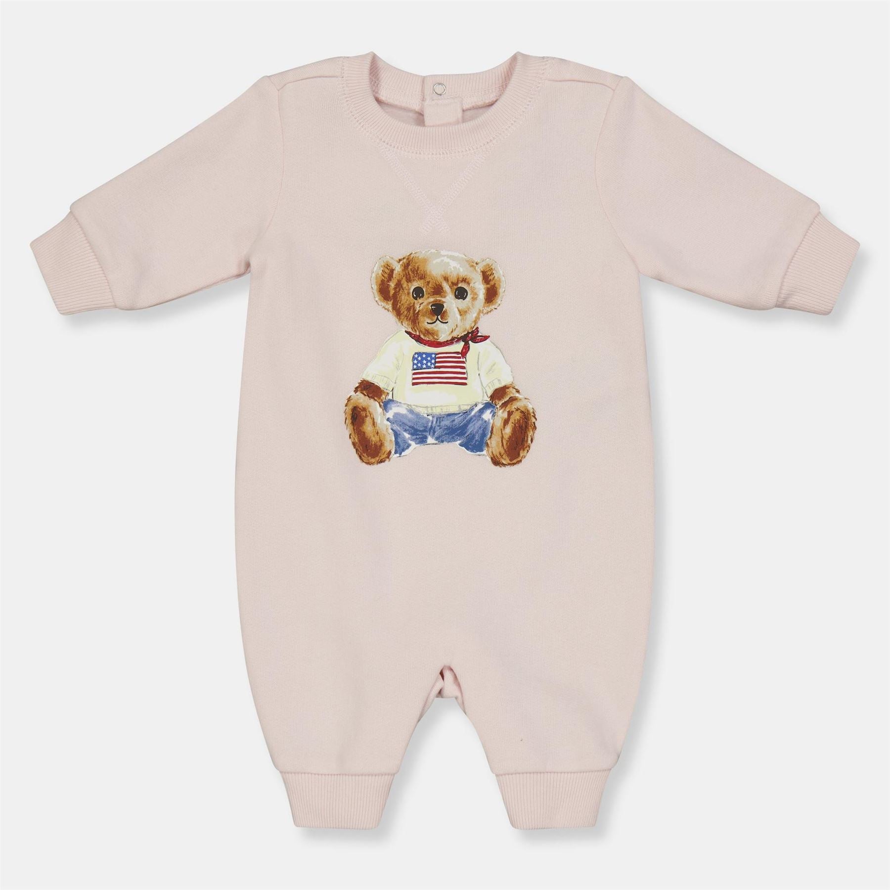 Polo Ralph Lauren Winnie the Pooh Logo Print Crew Neck Long Sleeve Jumpsuit