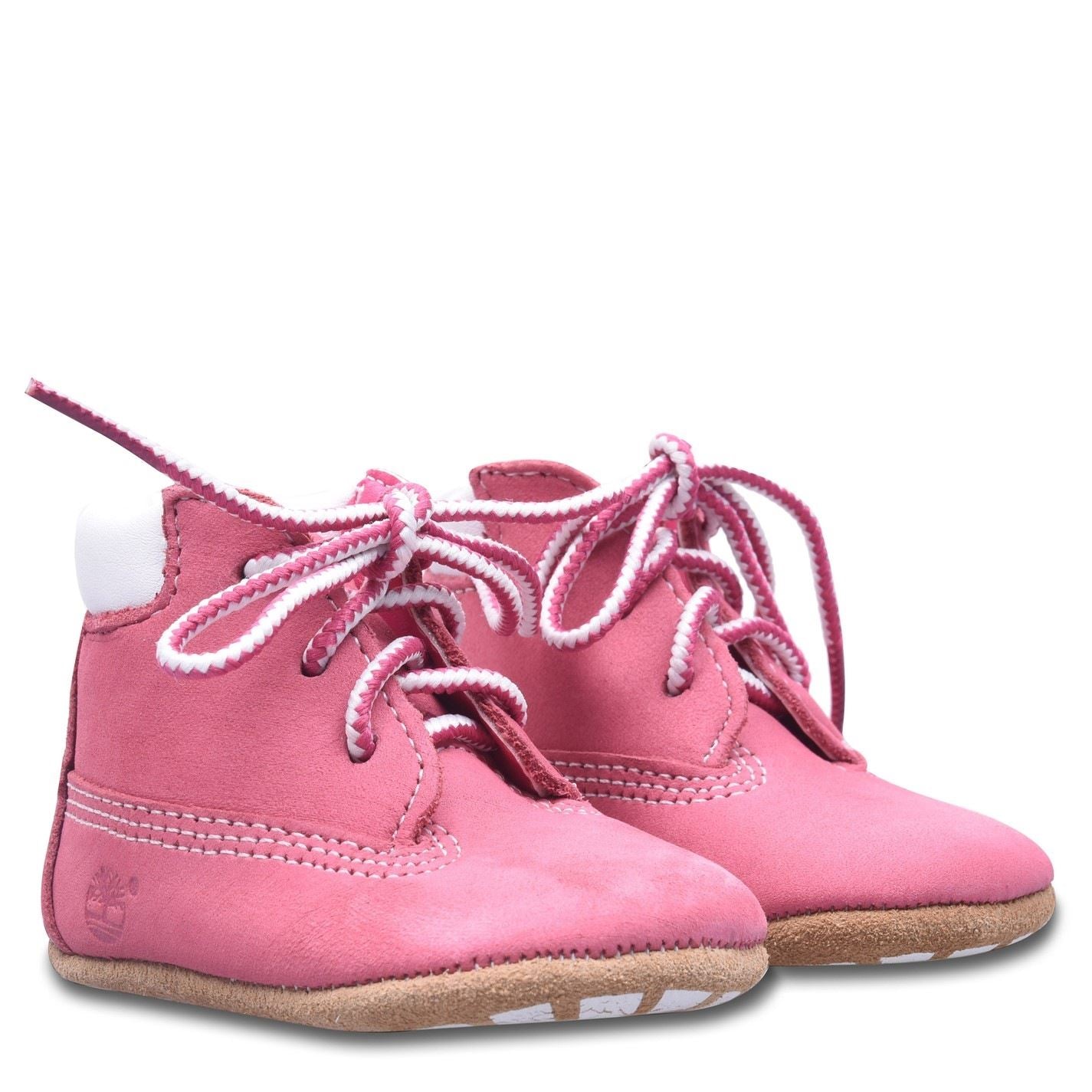 Timberland Mid Lace Up Pink Chukka Boots
