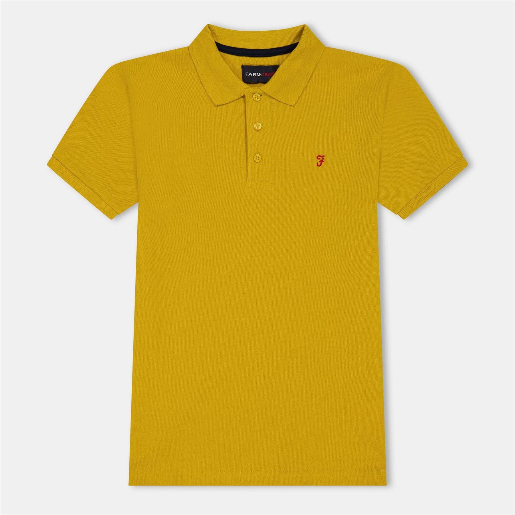 Farah Bugsworth Embroidered Collared Short Sleeve T-Shirt