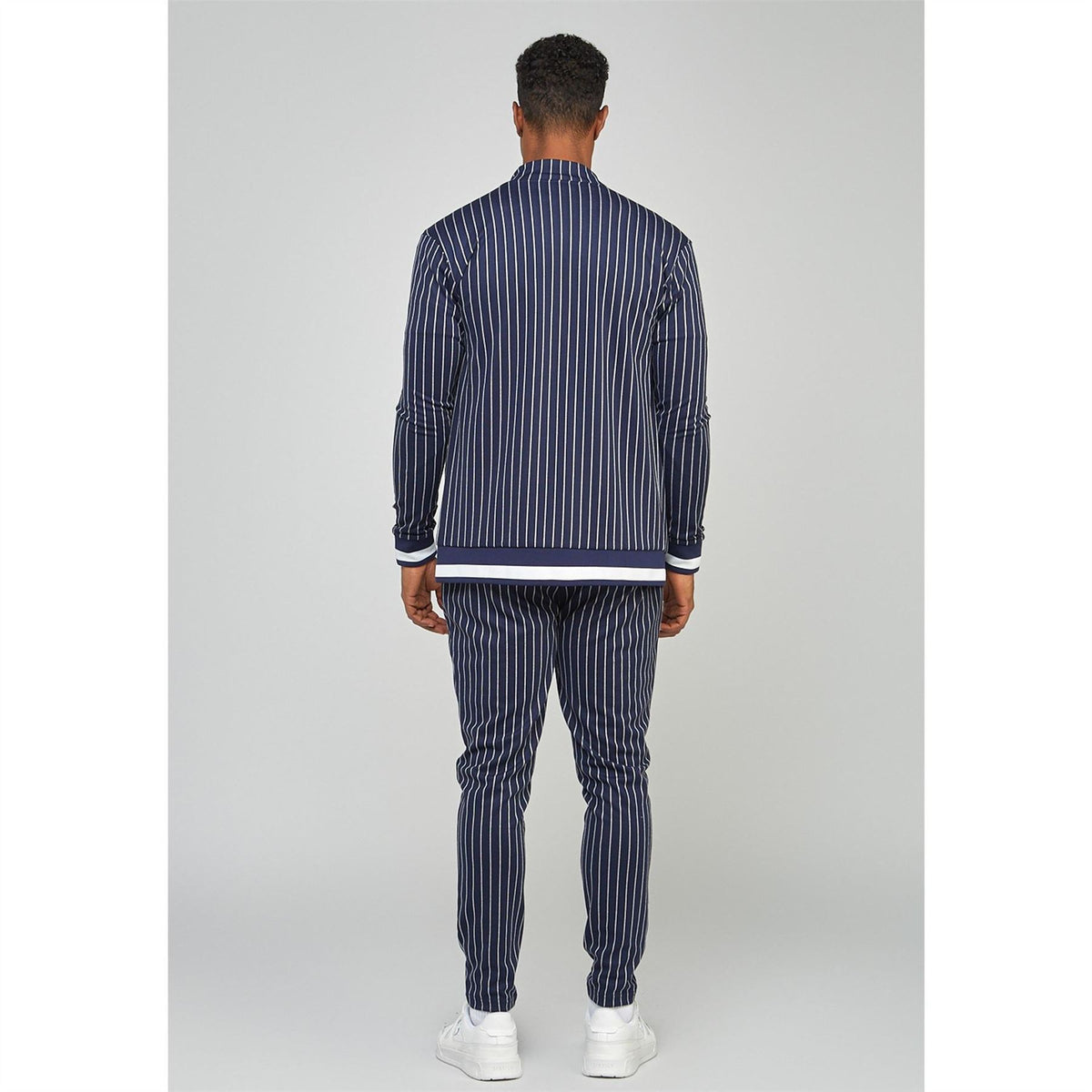 SikSilk Pins Athletic Mock Neck Long Sleeve Top