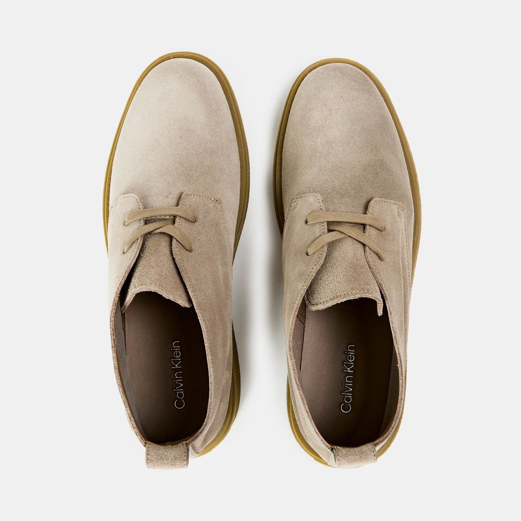Calvin Klein Suede Desert Lace-Up Low Top Sneakers