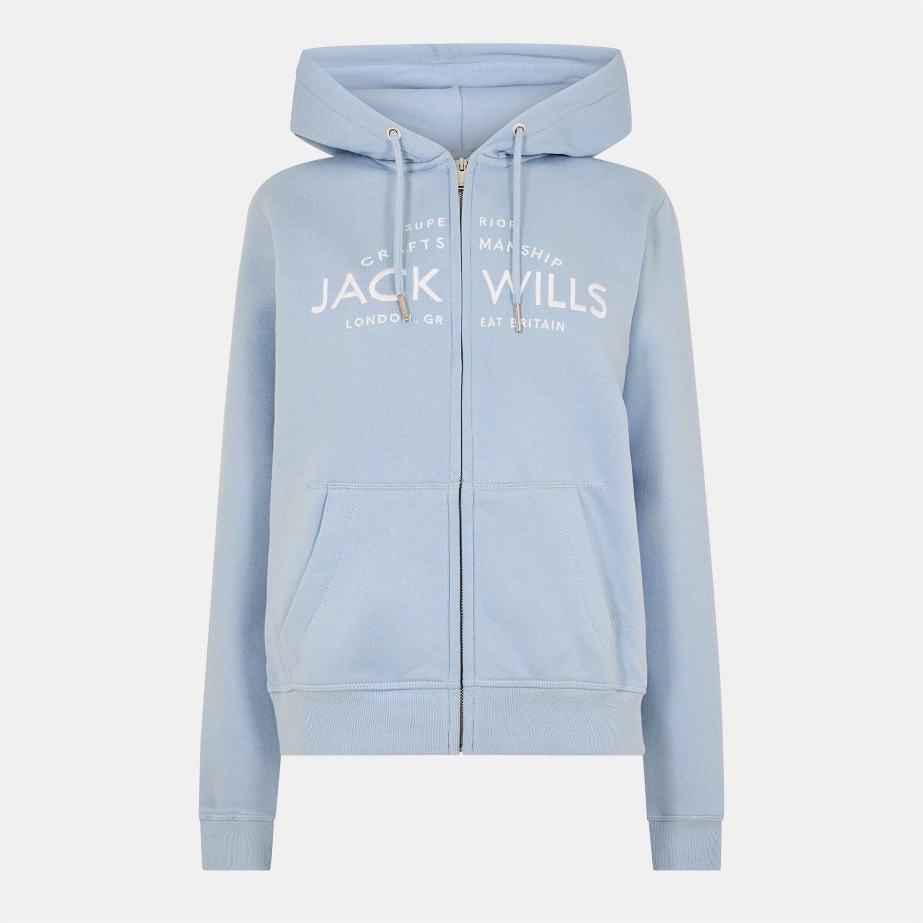 Jack Wills Hunston Logo Zip Hoodie