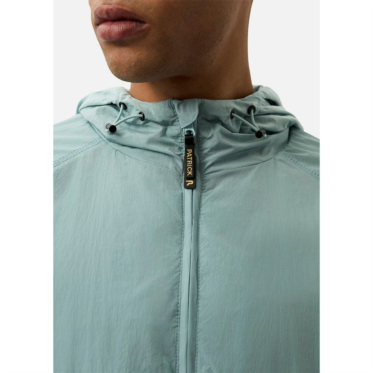 Patrick Chapman Hooded Solid Patterned Field Jacket