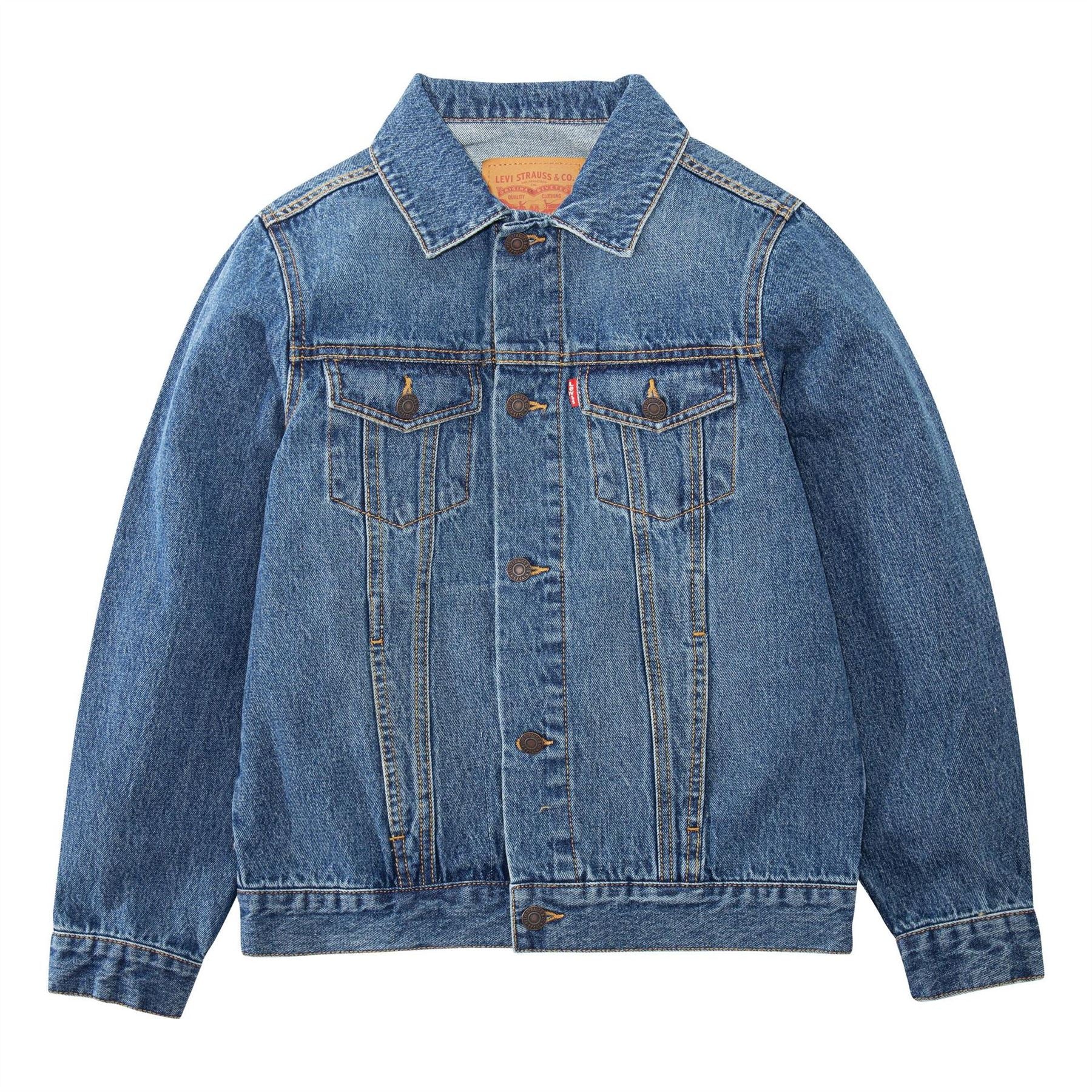 Levis Kids Trucker Cotton Long Sleeve Denim Jacket