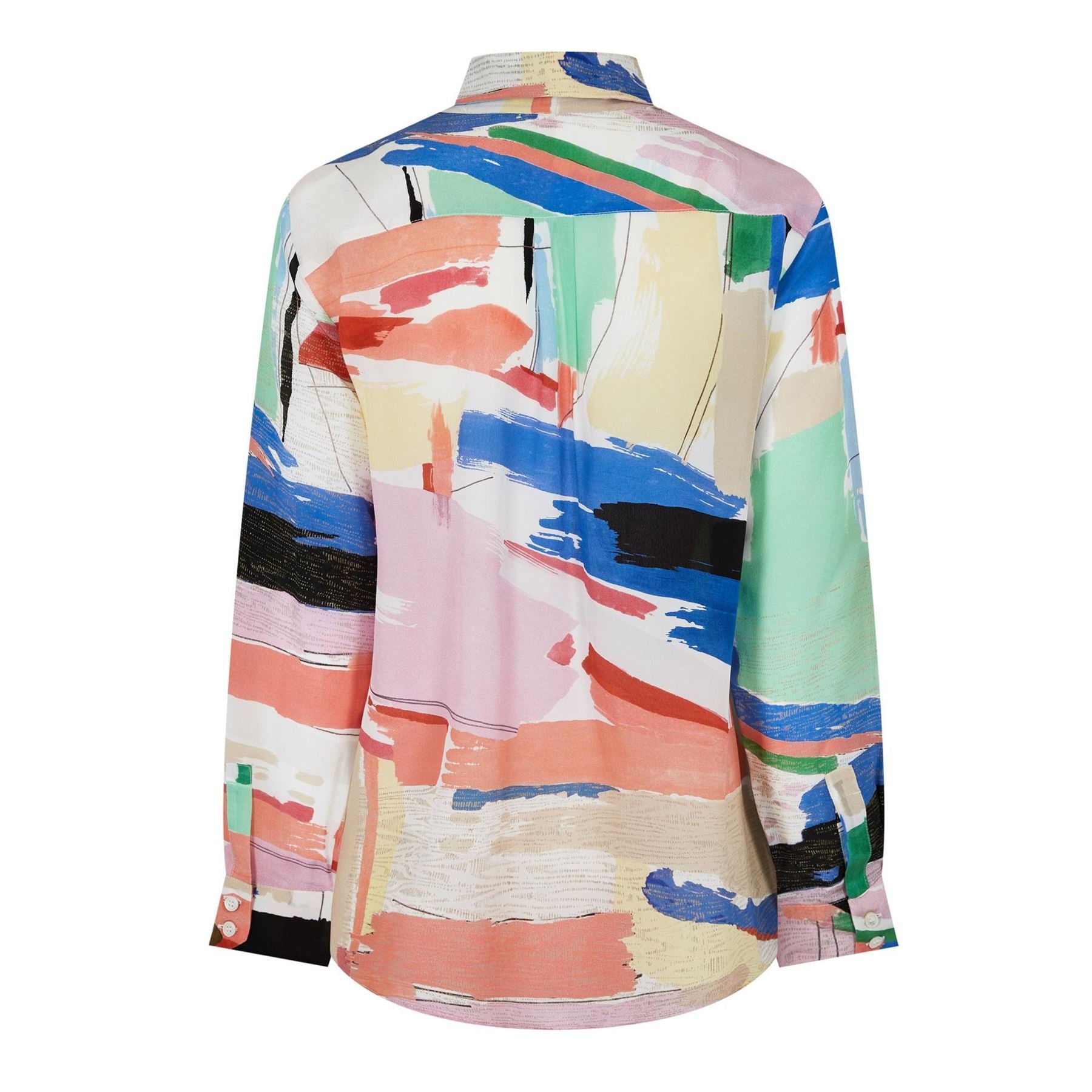 Marella Goccia Abstract Print Long Sleeve Patterned Shirt