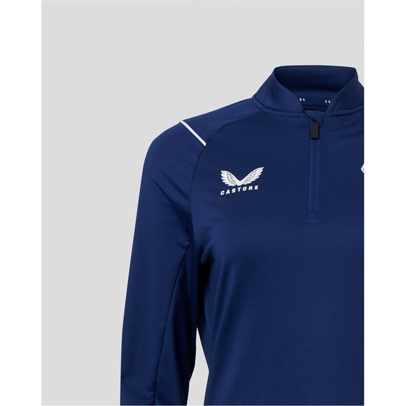 Castore Rangers FC Mock Neck Long Sleeve Sweatshirt