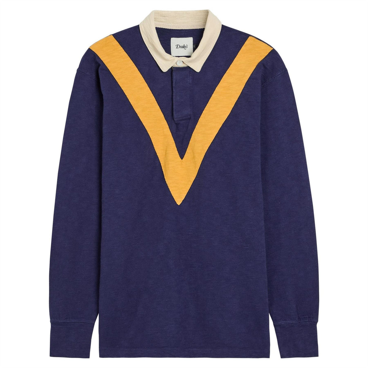 Drakes Chevron Rugby Polo ls