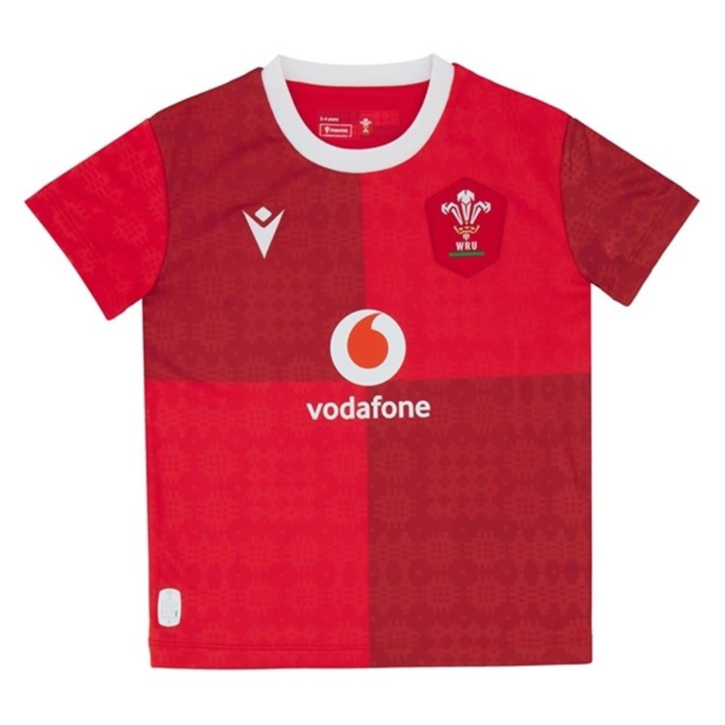 Macron Wales Rugby Home Shirt 2025 Infants