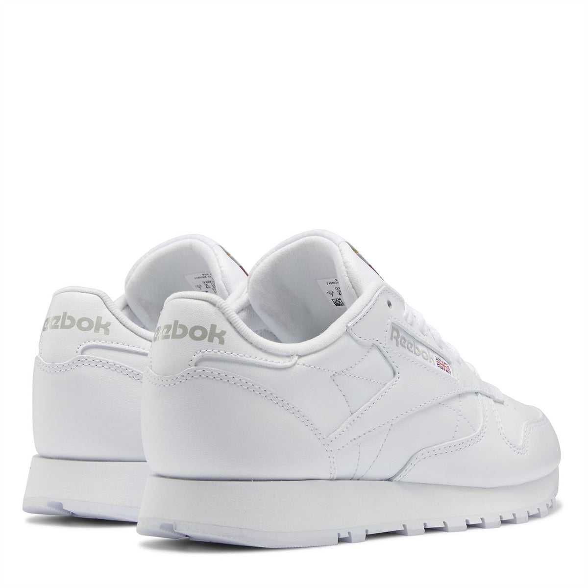 Reebok Classic Leather Lace-Up Trainers with Perforated Detailing