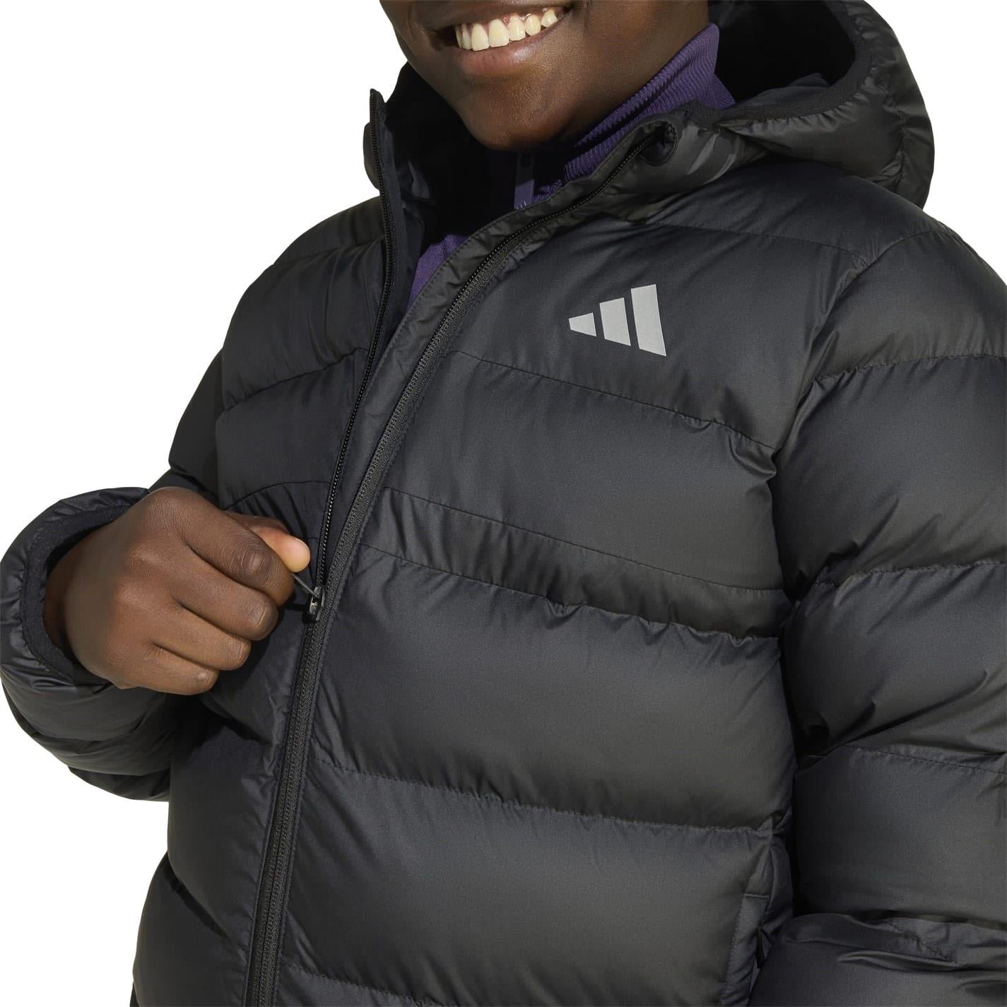 adidas Kids Synthetic Down Water Repellent Climawarm Puffer Jacket