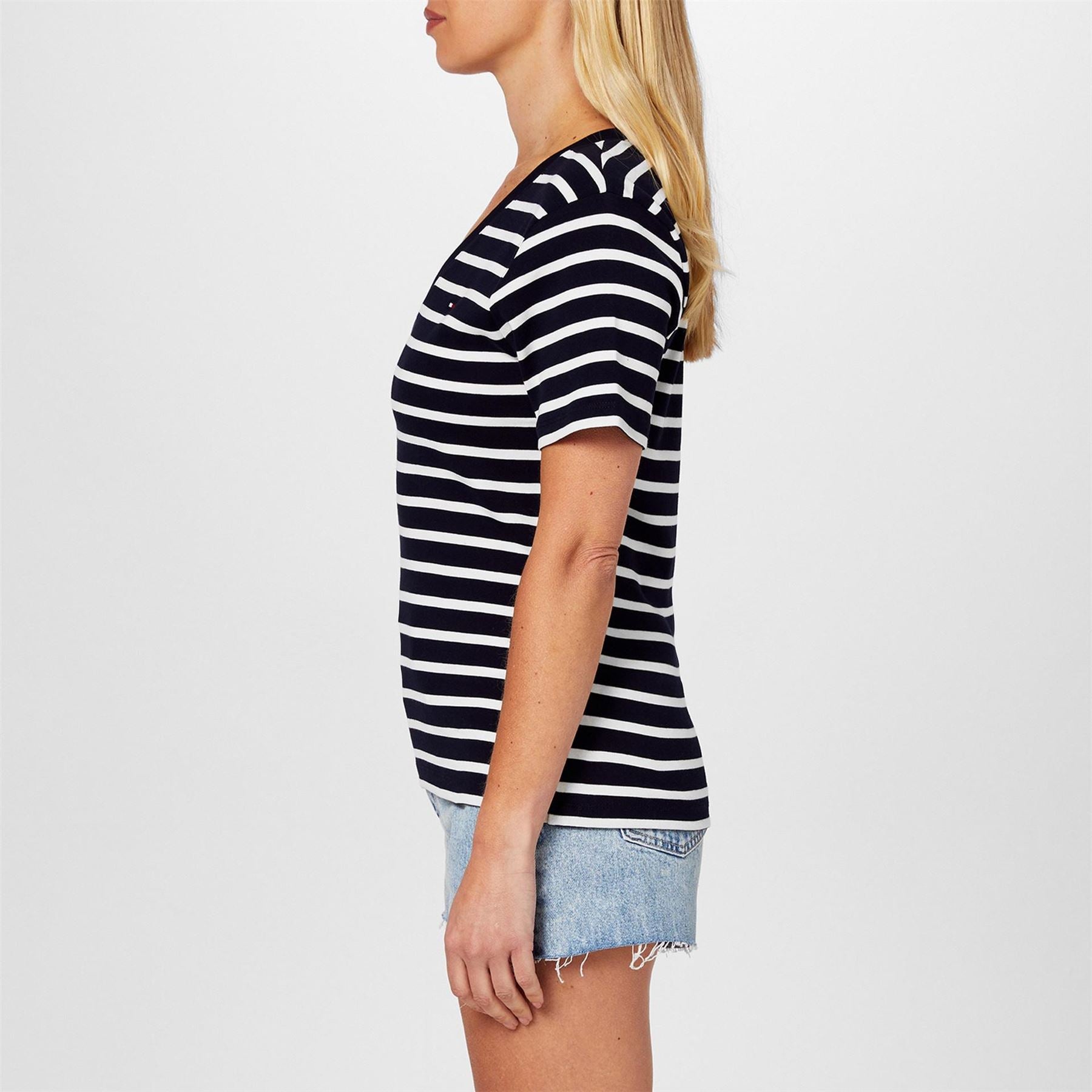 Tommy Hilfiger Neck Striped T-Shirt