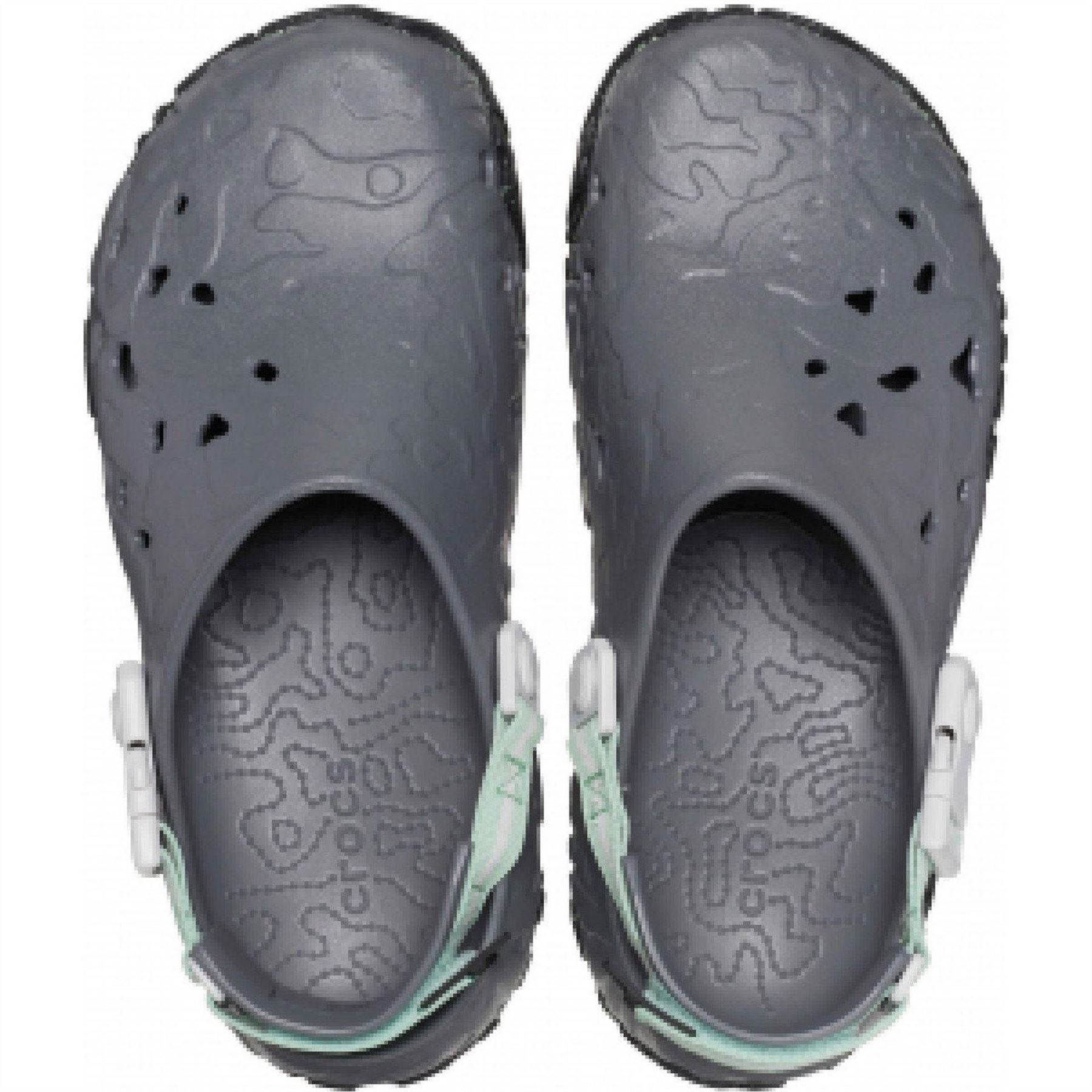 Crocs Train Atlas Shuv Clogs with Marble Pattern