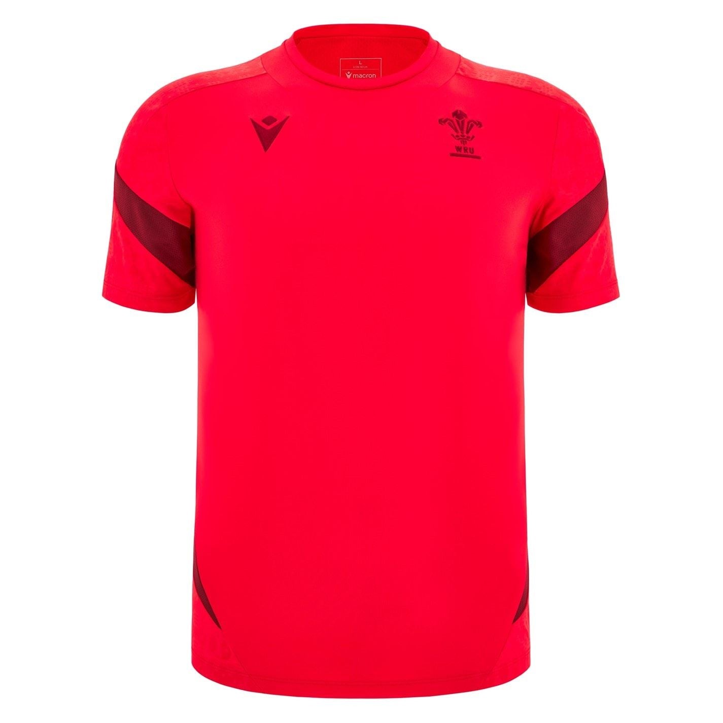Macron Wales Rugby Training Shirt 2025 Adults