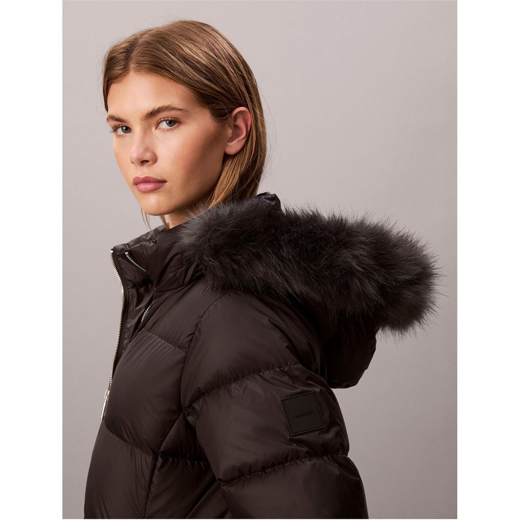 Calvin Klein Jeans Medium Fur Puffer Jacket