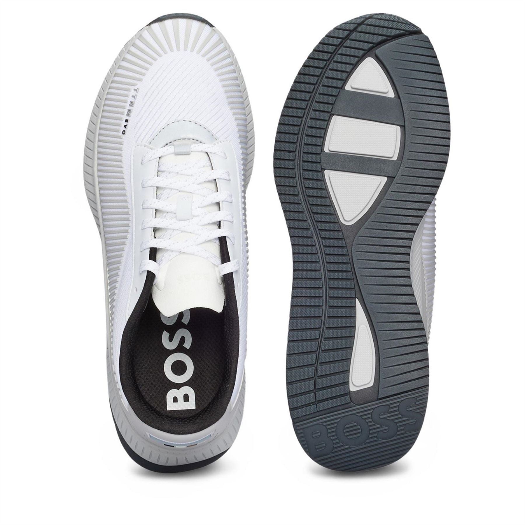 Boss Evo Low Top Stripe Patterned Sneakers