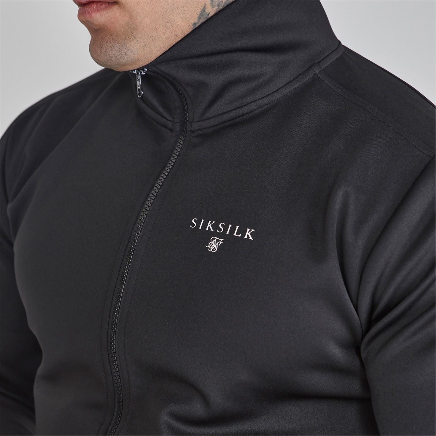 SikSilk Mens Tracksuit Top