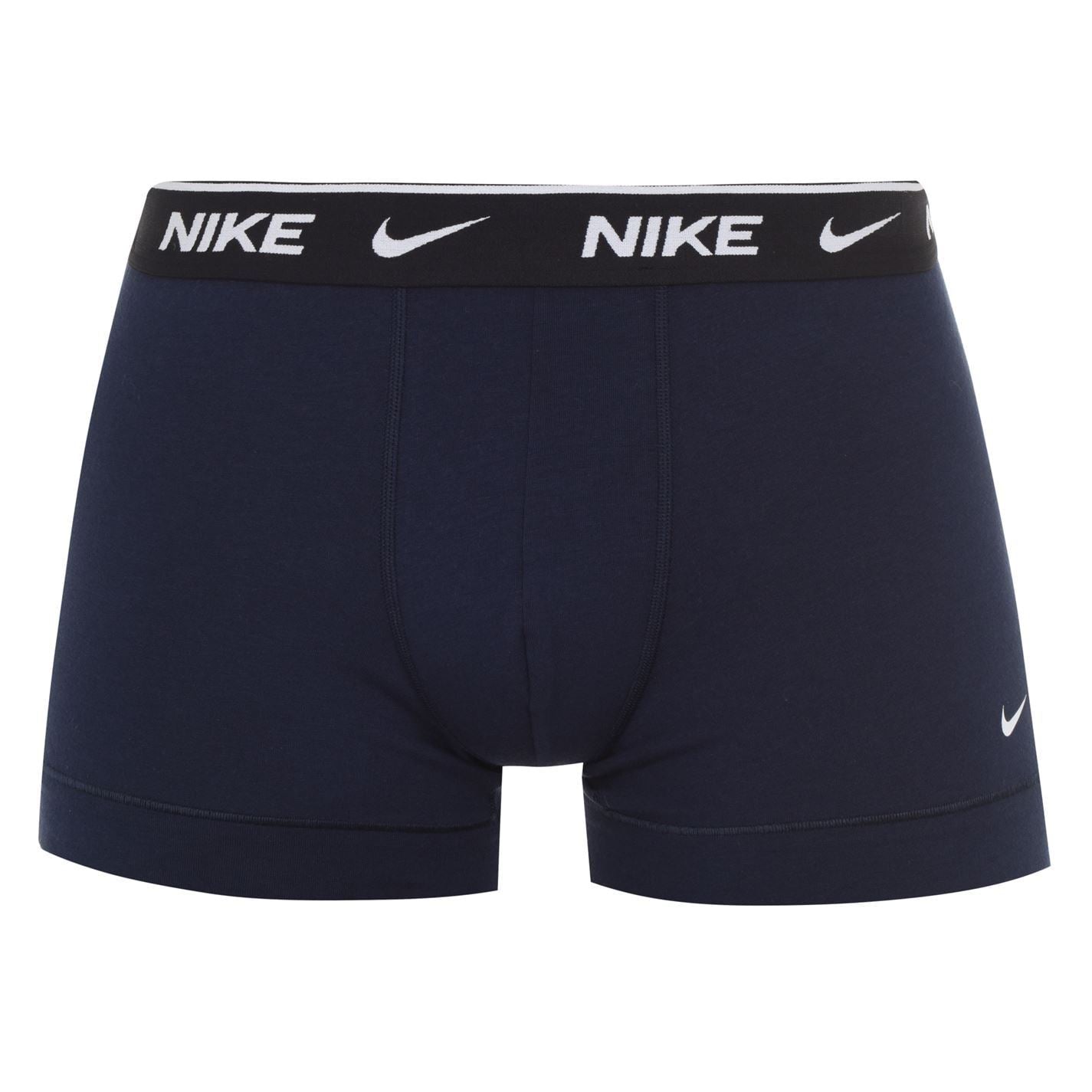 Nike Mens 3 Pack Everyday Cotton Trunks