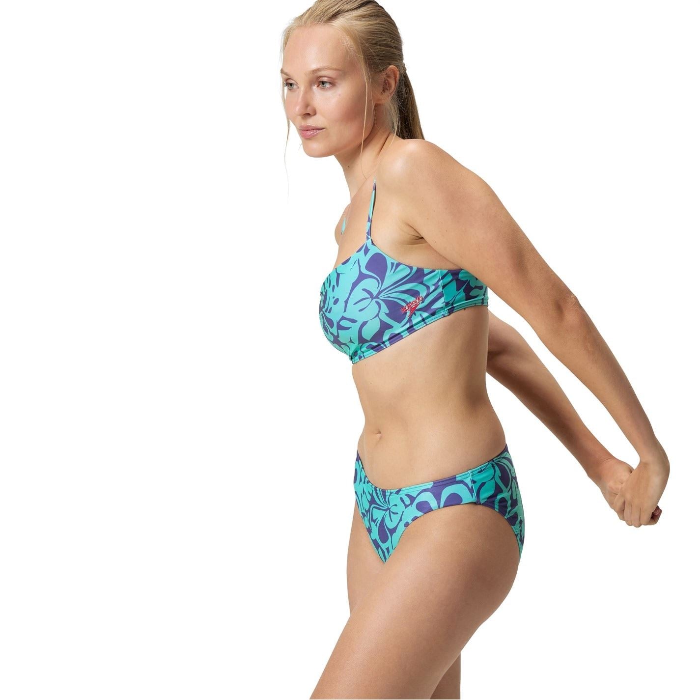 Speedo Womens Printed Adjustable Thinstrap 2 Piece