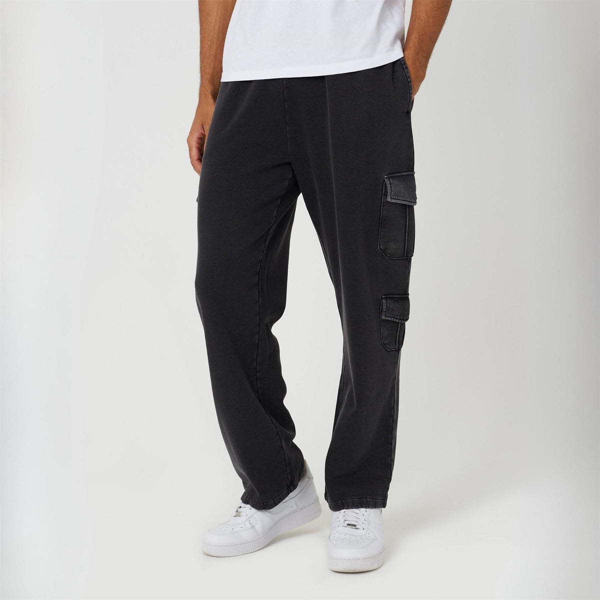 Brave Soul Mens Soul Wide Leg Cargo Jogger