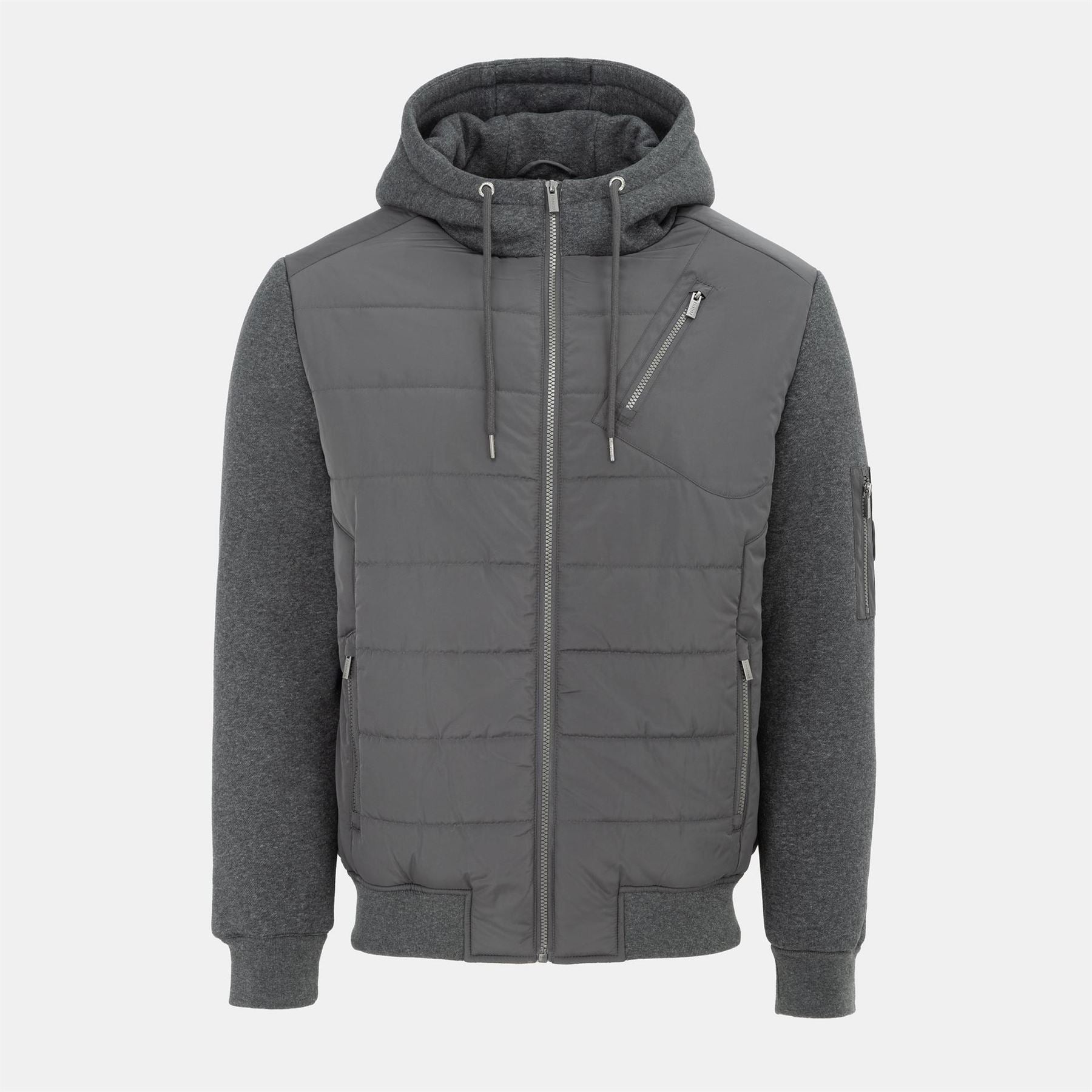 Firetrap  Fleece Hooded Long Sleeve Hybrid Jacket