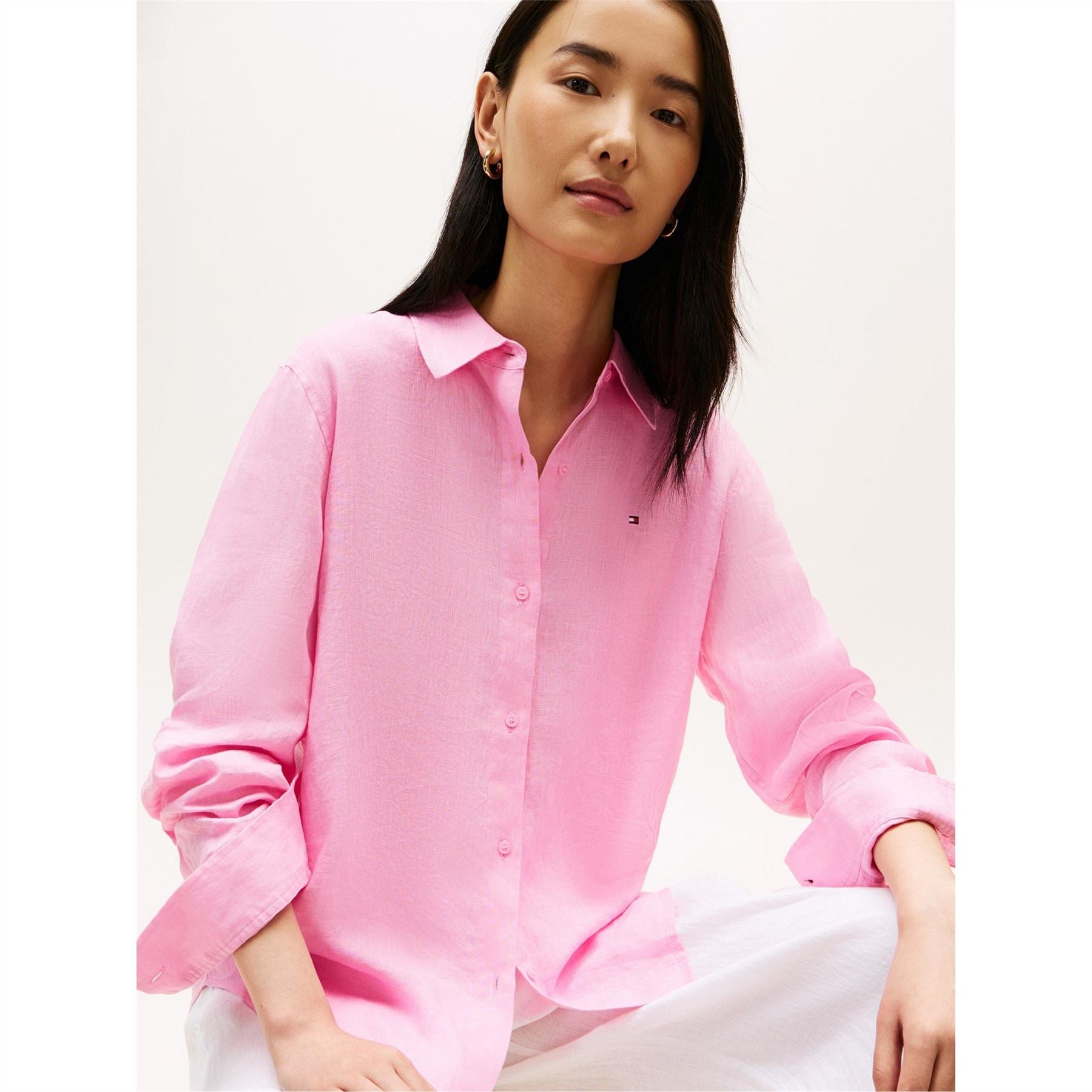 Tommy Hilfiger Long Sleeve Plain Shirt