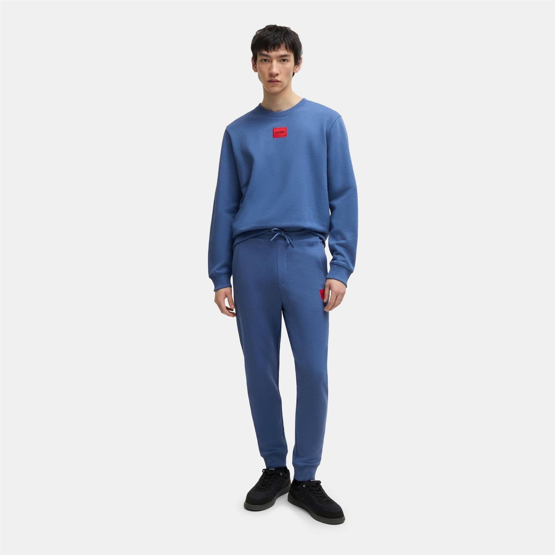 Hugo HUGO Doak Closed Hem Jogging Bottoms with Logo Detail