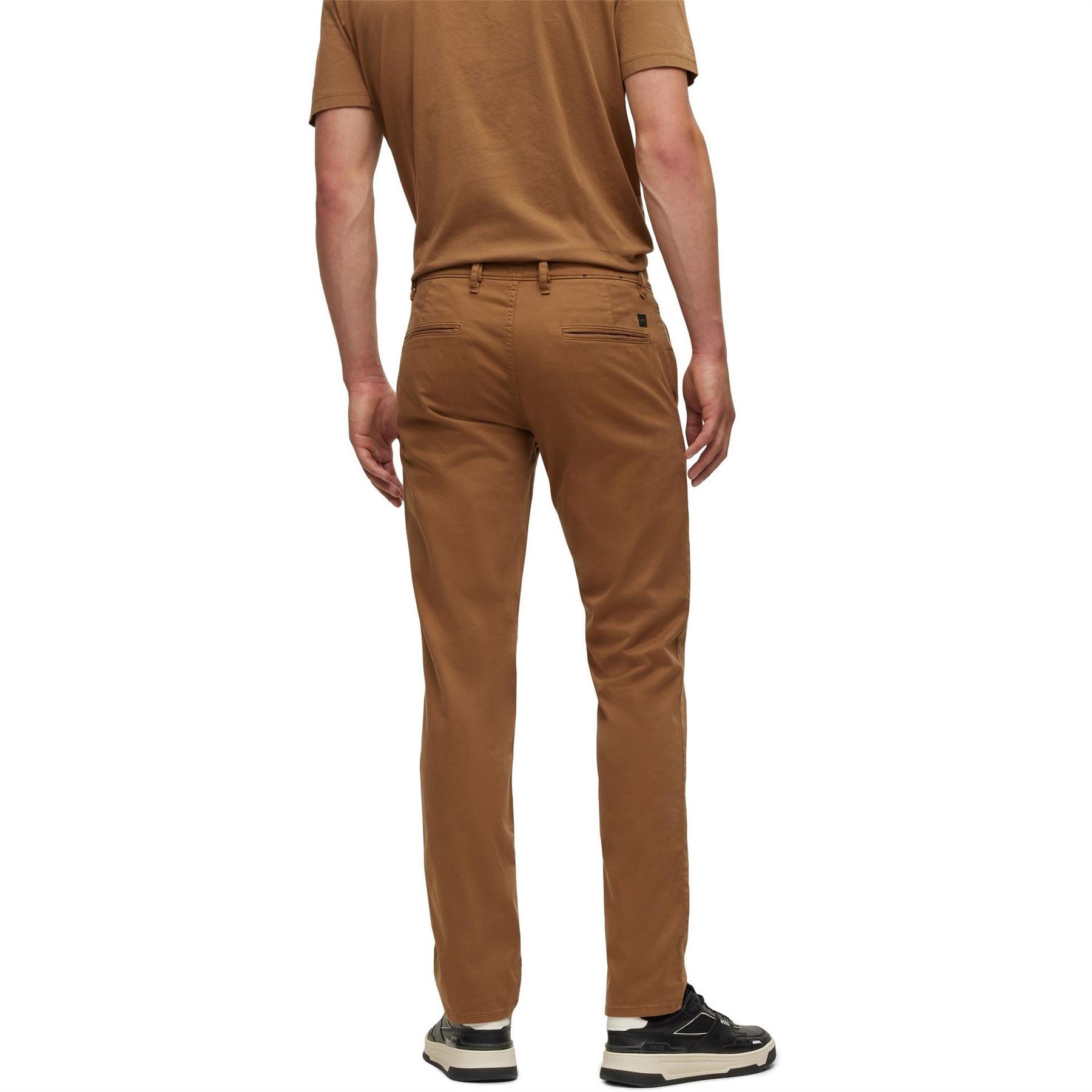 Boss Slim Fit Solid Patterned Chinos