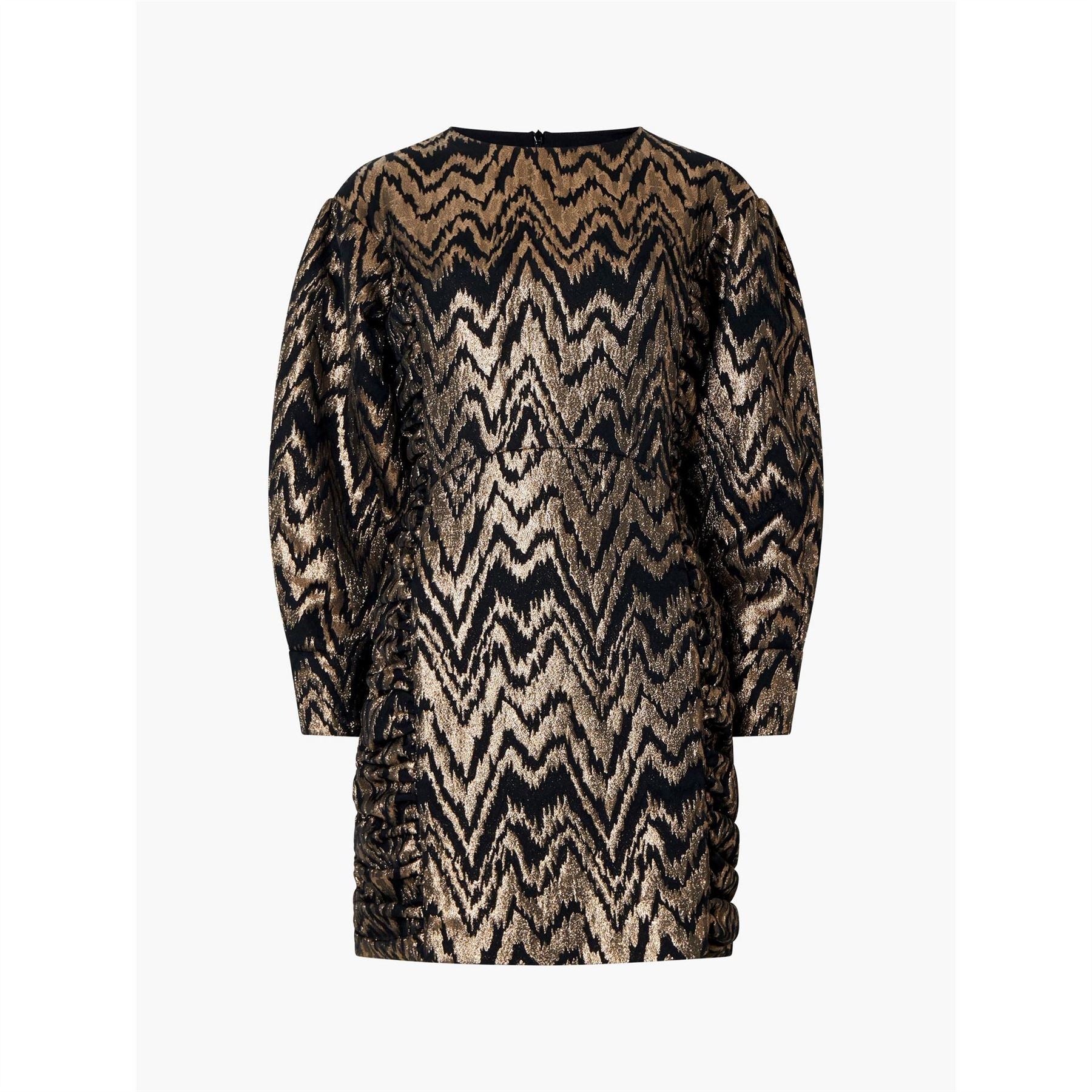 French Connection Ellery Crew Neck Mini A-Line Dress